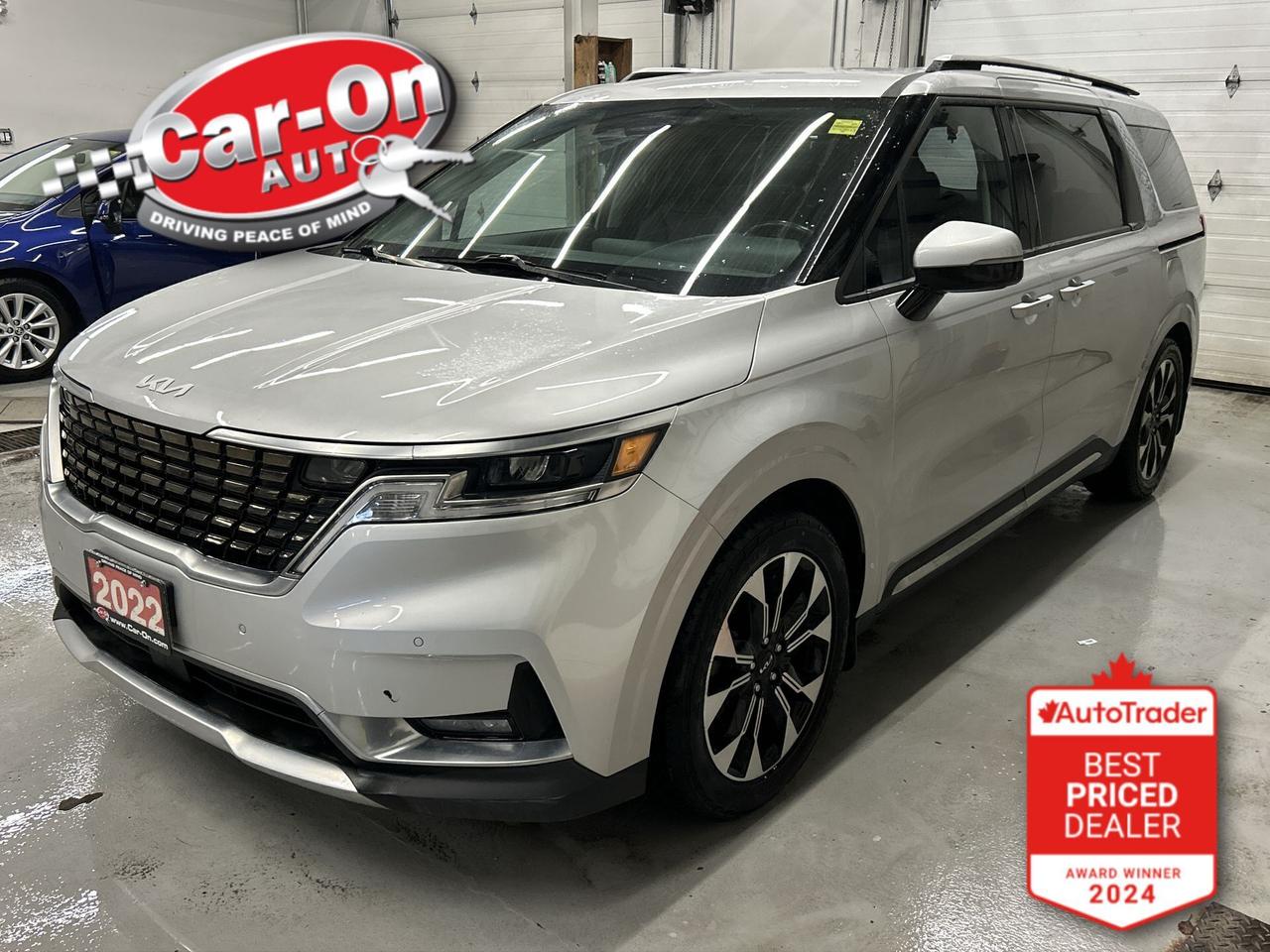 LOADED EX 8-PASSENGER w/ Leather, Android Auto/ Apple CarPlay, heated seats & steering, 19-inch alloys, adaptive cruise control, blind spot monitor, rear cross-traffic alert, pre-collision system, lane departure warning, backup camera, wireless charger, three-zone climate control, 2nd & 3rd row sunshades, keyless entry w/ push start, power liftgate, full power group incl. power driver & passenger seats, power sliding rear doors, automatic headlights w/ auto highbeams, Bluetooth and more!!This vehicle just landed and is awaiting a full detail and photo shoot. Contact us and book your road test today!