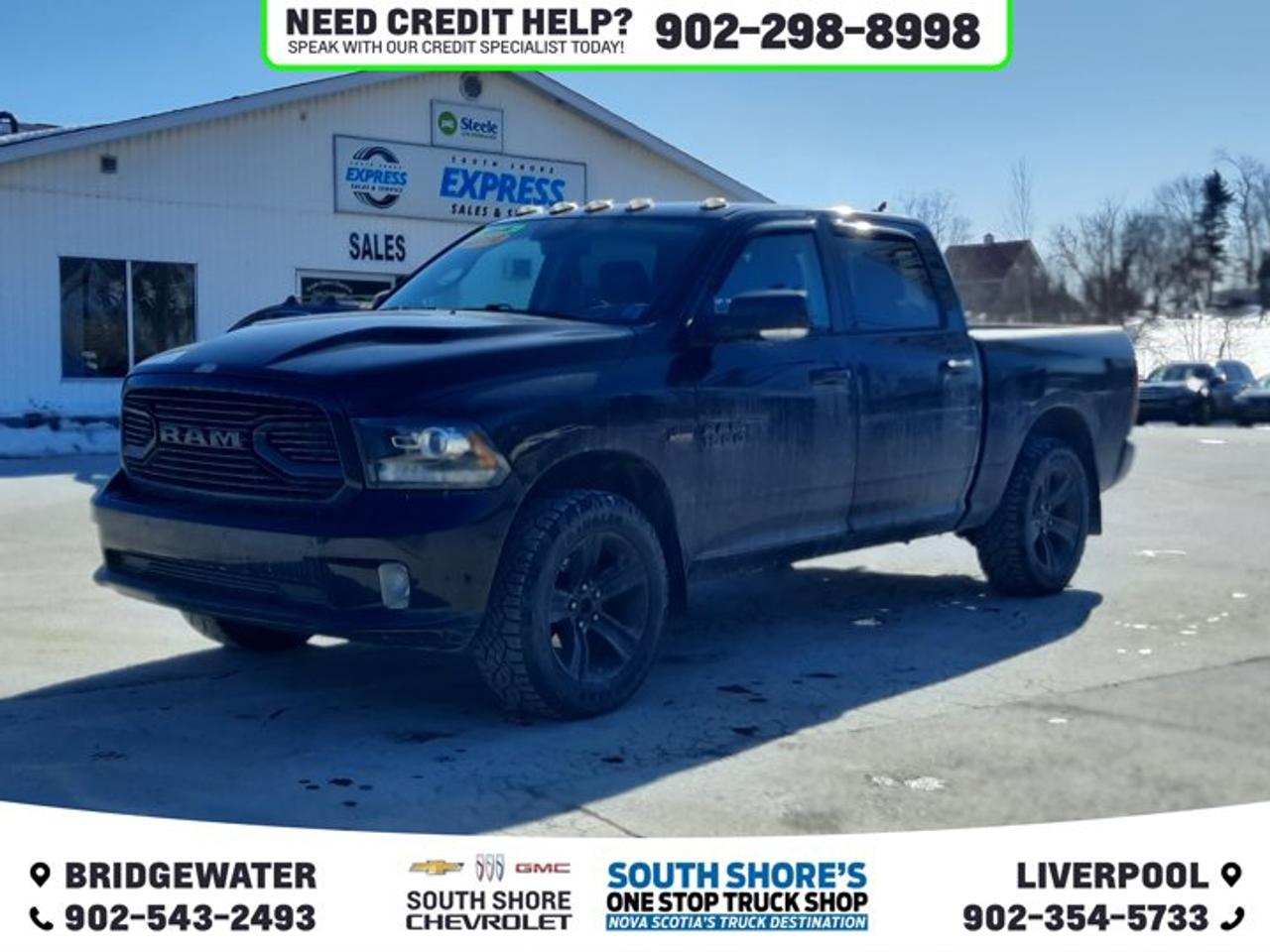 Awards: * Canadian Car of the Year AJACs Best Pick-Up Truck In Canada For 2018 Recent Arrival! Brilliant Black Crystal Pearlcoat 2018 Ram 1500 Sport For Sale, Bridgewater 4WD 8-Speed Automatic HEMI 5.7L V8 VVT 115-Volt Auxiliary Power Outlet, 9 Alpine Speakers w/Subwoofer, A/C w/Dual-Zone Automatic Temperature Control, Air Conditioning, Alloy wheels, Anti-Spin Differential Rear Axle, Apple CarPlay/Android Auto, Auto High-Beam Headlamp Control, Black Exterior Badging, Brake assist, Bright Dual Rear Exhaust Tips, Bucket Seats, Compass, Convenience Group, Driver door bin, Driver vanity mirror, Dual front impact airbags, Electronic Stability Control, Electronically Controlled Throttle, Exterior Mirrors w/Turn Signals, Front anti-roll bar, Front fog lights, Fully automatic headlights, Garage door transmitter: HomeLink, Hands-Free Comm w/Bluetooth, HD Radio, Heated Exterior Mirrors, Humidity Sensor, Illuminated entry, Keyless Enter N Go w/Push-Start, Leather steering wheel, Occupant sensing airbag, Overhead airbag, Overhead console, ParkView Rear Back-Up Camera, Power Adjustable Pedals, Power door mirrors, Power driver seat, Power steering, Power Sunroof, Power windows, Radio data system, Rain-Sensing Windshield Wipers, Remote Proximity Keyless Entry, Security Alarm, Speed control, Split folding rear seat, Sport Group, Sport Performance Hood, Sport Premium Group, Tachometer, Trip computer, Turn signal indicator mirrors, Wheel Centre Hub.