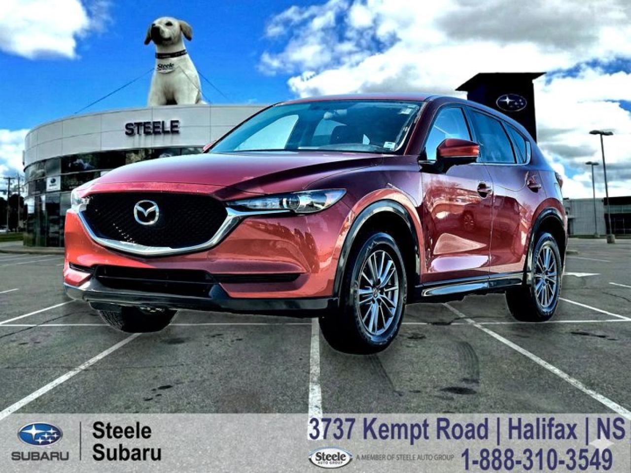 2017 Mazda CX5 GS | AWD | Heated Seats | Backup Camera | MVI OnlyWell balanced, comfortable, and ideal for Halifax driving, this 2017 Mazda CX5 GS offers confident all-weather traction and practical everyday usability. Its size makes it easy to maneuver in city traffic while still providing the stability and reassurance needed for winter roads across Nova Scotia.This Canadian spec CX5 GS is powered by a 2.5L SKYACTIVG engine paired with a 6speed automatic transmission and Mazdas iACTIV all-wheel drive system. The GS trim delivers a strong mix of comfort and safety features, offering smooth highway manners, responsive steering, and versatile cargo space for commuting, errands, and weekend travel.Performance & SafetyiACTIV allwheel drive2.5L SKYACTIVG 4cylinder engine6speed automatic transmissionBlind Spot MonitoringRear Cross Traffic AlertRearview cameraTraction control systemStability controlAntilock braking systemComfort & TechHeated front seatsCloth upholsteryMazda Connect infotainmentBackup cameraAir conditioningKeyless entryPower windows and locksSteering wheel audio and cruise controlsContact Steele Subaru in Halifax today to schedule your test drive and see the value this CX5 GS offers.MVI ONLYThis vehicle is part of our MVI Only Used Cars inventory an affordable option for buyers who dont mind a little elbow grease. Like a fixer-upper home, these vehicles might need some TLC after purchase, but theyve all been fully inspected and come with a valid 2-year Nova Scotia Motor Vehicle Inspection (MVI). A copy of the inspection report and a list of any recommended or required work will be provided. We also include a Carfax Vehicle History Report for full transparency. These vehicles are priced for immediate sale and offer a great opportunity for the right buyer to get on the road at a budget-friendly price.Disclaimer: While every effort has been made to identify and disclose known or visible issues during our inspection process, additional repairs may be required. Symptoms such as warning lights, abnormal noises (including squeaks, rattles, or whines), or performance concerns may require further diagnosis. Please note that sealed components such as engines, transmissions, and clutches are not dismantled or internally inspected. It is the sole responsibility of the purchaser to address any repairs or maintenance needs beyond those required to meet the standards of a valid Nova Scotia Motor Vehicle Inspection (MVI). We also recommend that purchasers obtain an independent inspection of the vehicle prior to purchase.All Wheel Drive, Air Conditioning, Alloy wheels, Cloth Upholstery, Dual front impact airbags, Dual front side impact airbags, Electronic Stability Control, Radio: AM/FM/HD w/4 Speakers, Steering wheel mounted audio controls, Tachometer, Telescoping steering wheel, Tilt steering wheel.