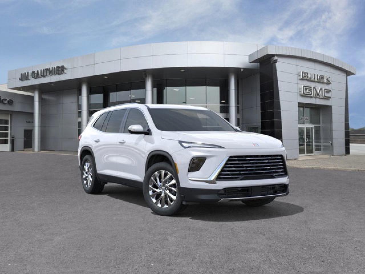 The 2026 Buick Enclave Preferred comes well-equipped with a bold and practical lineup of features, including a sweeping 30-inch ultrawide display that combines the gauge cluster and infotainment screen and a convenient AutoSense power liftgate---all standard. It pairs a turbocharged 2.5L inline-4 engine (328 hp, 326 lb-ft) with an eight-speed automatic transmission and all-wheel drive. All of this is supported by an impressive suite of safety tech like HD Surround Vision, forward collision alerts, lane-keep assist and automatic emergency braking. Completing the package are comfort-enhancing touches such as heated front seats, a heated steering wheel, ambient lighting, three-zone climate control, wireless charging, and smartphone integration with wireless Apple CarPlay and Android Auto.