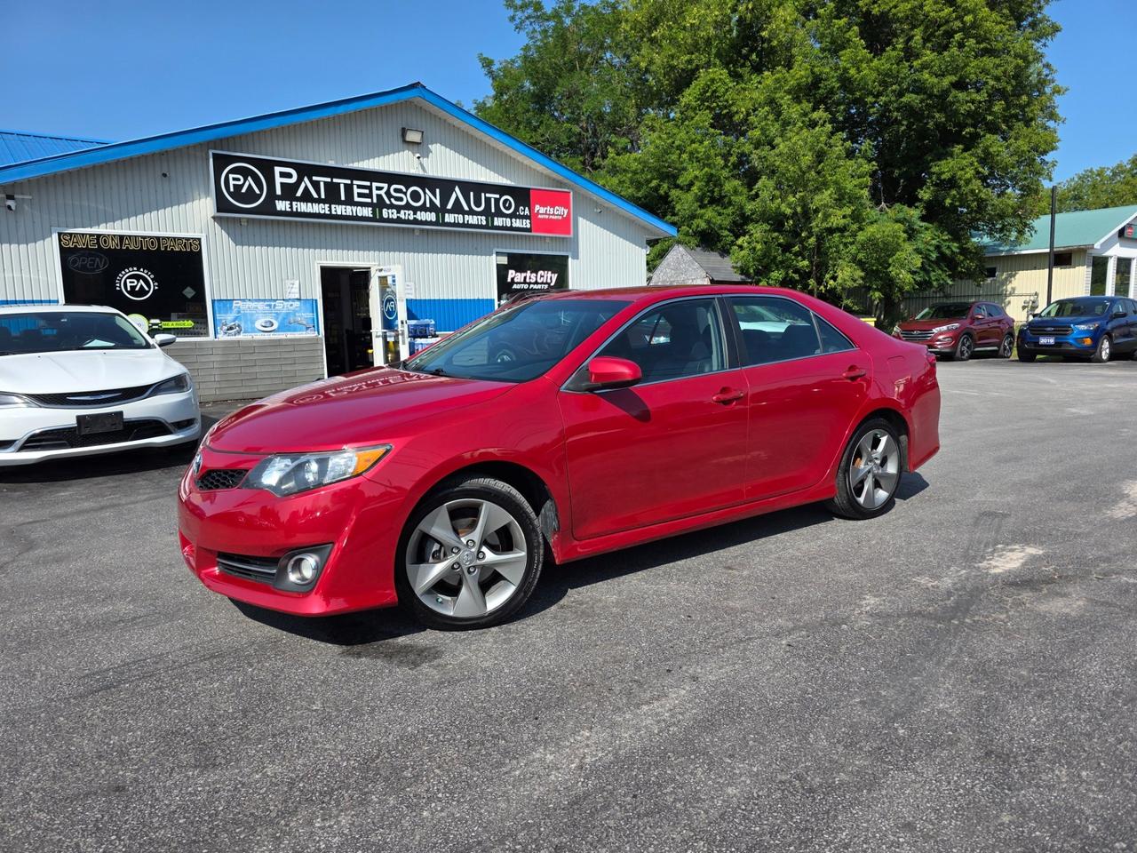 Discover reliability and style with the 2014 Toyota Camry SE at Patterson Auto Sales. This pre-owned sedan features a powerful yet efficient 2.5L L4 DOHC 16V engine, delivering a smooth and responsive drive every time you hit the road. Enjoy the comfort of a well-appointed interior, advanced safety features, and the peace of mind that comes with Toyotas renowned engineering. Dont miss your chance to own a sedan that blends performance, comfort, and valuecome test drive the 2014 Toyota Camry SE today.
