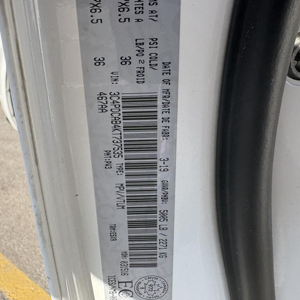 2019 Dodge Journey Canada Value Pkg   7 Pass   Clean Carfax One Owner Photo