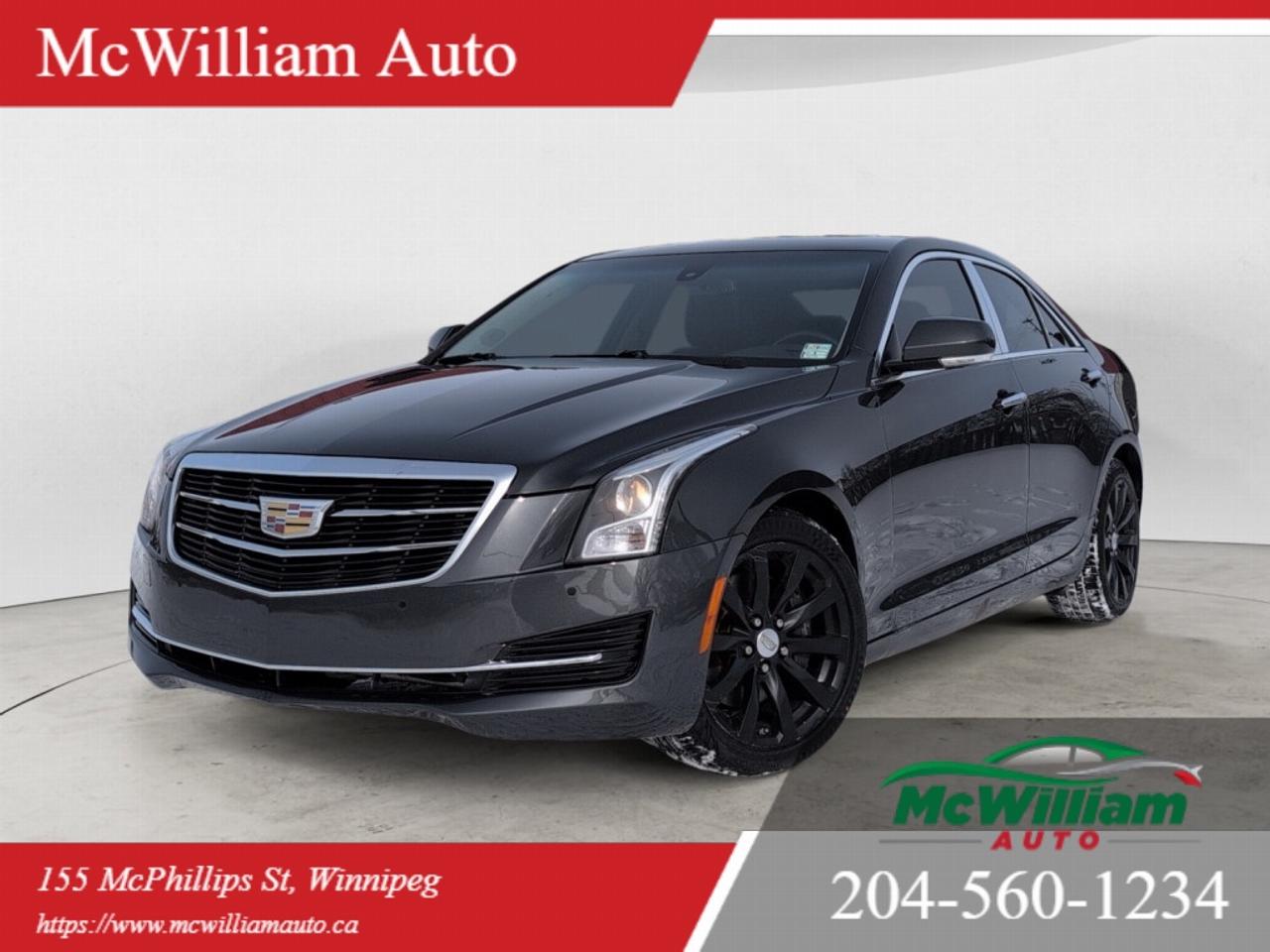 <br> <br><br> 2017 Cadillac ATS Luxury AWD GreyThis 2017 Cadillac ATS Luxury AWD in Grey delivers a refined balance of performance, premium comfort, and advanced technology. Designed as a true drivers sedan, the ATS stands out with precise handling, responsive power, and classic Cadillac craftsmanship.Equipped with All-Wheel Drive (AWD), this ATS provides confident traction and stability in all weather conditions. Paired with a smooth automatic transmission, it offers strong acceleration and composed highway cruising while maintaining a quiet, comfortable ride. The chassis is engineered for sharp steering response and balanced cornering, giving it a sporty edge within the luxury segment.Inside, the Luxury trim surrounds you with upscale materials and thoughtful features designed for comfort year-round. Highlights include:<ul><li>Heated front seats</li><li>Heated steering wheel</li><li>Power sunroof</li><li>Keyless entry with push-button start</li><li>Remote start system</li><li>Automatic Stop/Start technology for improved fuel efficiency</li></ul>Technology and convenience are equally impressive. The intuitive infotainment system is paired with a Bose premium sound system, delivering rich, clear audio throughout the cabin. A rearview backup camera enhances safety and makes parking simple and stress-free.The exterior styling of the ATS is sharp and athletic, with clean body lines and Cadillacs signature front grille. The Grey finish complements its sleek profile, giving it a sophisticated yet sporty presence on the road.The 2017 Cadillac ATS Luxury AWD is an ideal choice for drivers seeking a compact luxury sedan that combines all-season capability, strong performance, advanced technology, and premium comfort in one refined package.<br><br>A well-equipped luxury sedan ready to elevate your daily drive. IMPORTANT DISCLAIMER : This vehicle is a used vehicle, all the features and information may not be accurate from the descriptions above, please check the