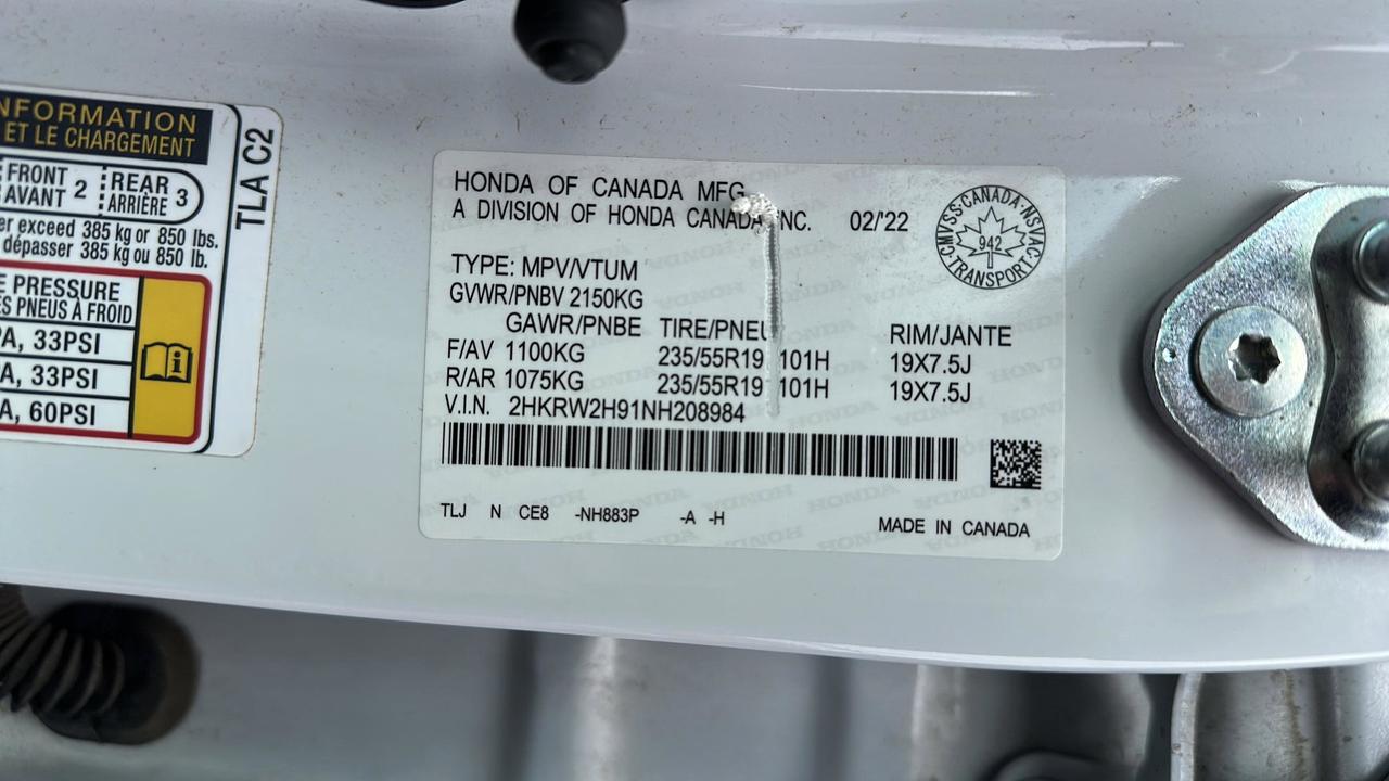 2022 Honda CR-V Touring Photo