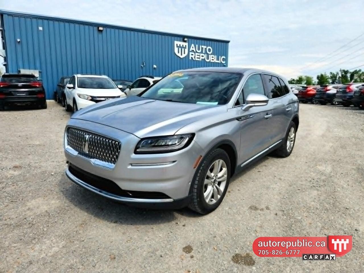 One owner accident free loaded SUV. Comes safety certified with no extra charge. No admin fees or omvic fees. Same price - pay cash or finance. Only HST and licensing is extra. <br/> <br/> <br/> Has Heated and cooled leather seats with memory settings, a gorgeous sunroof, and a heated steering wheel offer soothing luxury in this exhilarating Nautilus. A huge touchscreen is just the beginning of a long list of thoughtful technologies including navigation, Apple CarPlay, Android Auto, a Revel audio system, and 4G Wi-Fi. A hands free liftgate offers incredible convenience while Lincoln Co-Pilot360 with a blind spot information system, automatic emergency braking, lane keep assist, automatic emergency braking, and a handy rearview camera nurture your sense of security. This vehicle has been upgraded with the following features: Sunroof, Cooled Seats, Leather Seats, Navigation, Power Liftgate, Heated Steering Wheel, Blind Spot Detection. <br/> <br/> <br/> Has 126k kms and no reported accidents - Carfax Verified <br/> <br/> <br/> Link to Youtube walkaround video: <br/> https://www.youtube.com/watch?v=273CmKa_zjs <br/> <br/> <br/> Gorgeous color combination - shiny silver exterior on brown clean leather interior. <br/> Smoke free, odor free interior. <br/> <br/> <br/> Perfect combination of luxury, safety and reliability. <br/> <br/> <br/> Please call 705-826-6777 for appointments <br/> www.autorepublic.ca <br/> <br/> <br/> Available extended warranty up to 48 months <br/> <br/> <br/> Financing is available <br/> <br/> <br/> Tax and Licensing extra <br/> <br/> <br/> Trade-ins are welcome! <br/> <br/> <br/> No Hidden Fees or Admin Fees! <br/> <br/> <br/> Do not hesitate to contact us with any questions. <br/> <br/> <br/> Please call us at 705/826/6777 for more details. <br/> www.autorepublic.ca <br/> <br/> <br/> AUTO REPUBLIC <br/> Quality Certified Pre-Owned Vehicles <br/> 5 Courtland st, Ramara, ON. <br/>