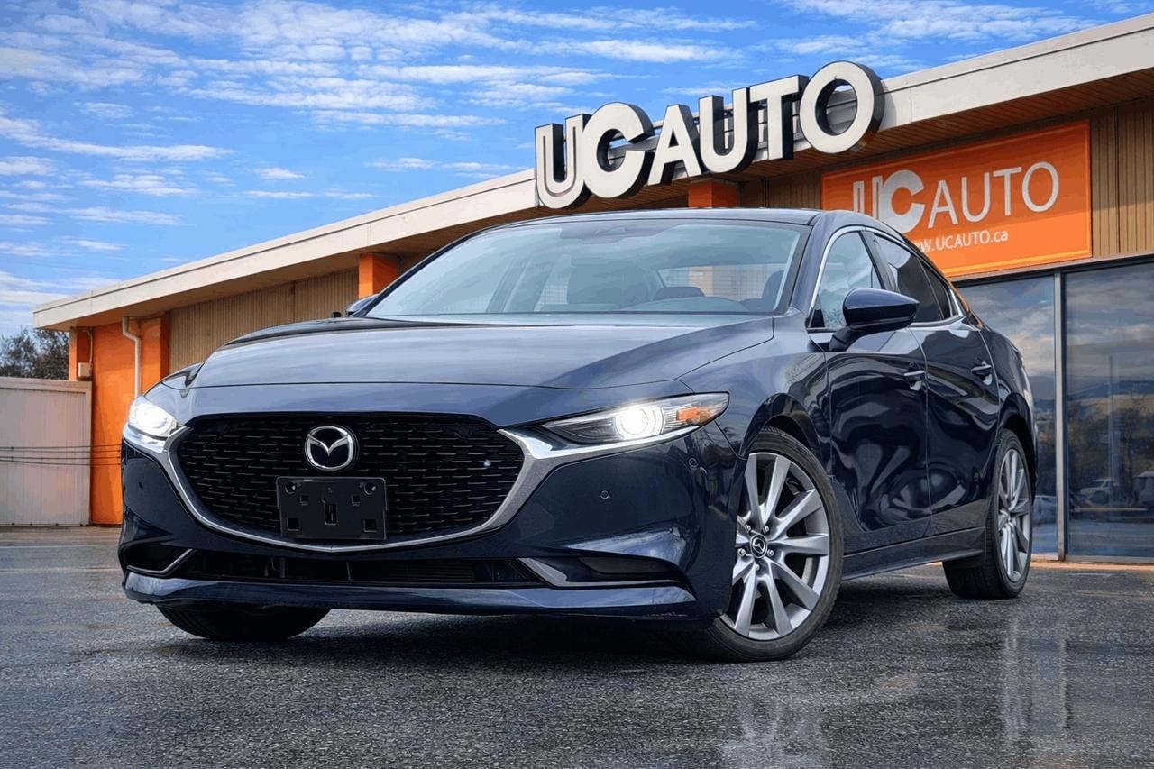 <p><p>2021 MAZDA MAZDA3 GT AWD</p><p>TRUE PRICE, NO HIDDEN FEE, FREE CARFAX, FULL INSPECTION REPOT</p><p>NO ACCIDENT, BC LOCAL</p><p>Highlight Features</p><p>- 360 Degree Backup Camera</p><p>- Heated Steering Wheel</p><p>- Heated Seats</p><p>&nbsp;-Power Sunroof<br></p><p>- Climate Control</p><p>- Blind Spot Monitor</p><p>- Lane Keeping Assist</p><p>- Pre-Collision Assist</p><p>- Bose Sound System<span id=jodit-selection_marker_1772242191940_6421568968361194 data-jodit-selection_marker=start style=line-height: 0; display: none;></span></p><p>- Bluetooth Technology</p><p>- FM/AM Radio</p><p>- Cruise Control</p><p>- Variable Driving Mode</p><p>- AND MUCH MORE</p><p><br></p><p><br></p><p>Although every attempt is made to ensure the accuracy of the data above, due to the possibility of human error, we cannot guarantee the accuracy of the displayed information, the availability of this vehicle, or the accuracy of its photo or stock photo. Such information may not reflect exact vehicle color, trim, options, price or other specifications.<br></p><p><br></p><p><br></p><br><p><br></p><p><strong><strong><strong><br></strong></strong></strong></p><p><strong><strong><strong><span>*** FULL CARFAX REPORT AND INSPECTION PAPER AVAILABLE!!***</span></strong></strong></strong></p><p><strong><strong><strong><span>*** BEST VALUE FOR YOUR TRADE-IN OR SELL US YOUR CARS!!***</span></strong></strong></strong></p><p><strong><strong><strong><span>*** COMPETITIVE RATE FOR FINANCING!!***</span></strong></strong></strong></p><p><br></p><p><br></p><p><strong><strong><strong><span><br></span></strong></strong></strong></p><p><strong><strong><strong><strong>DL#40299 UC Auto</strong></strong></strong></strong><br></p><p><strong><strong><strong><span>3891 No 3 Rd, Richmond, BC V6X 2B8</span></strong></strong></strong></p><p><span><strong>*All price excludes $495 Doc Fee&&nbsp;395$Preparation Fee and applicable taxes.*</strong></span></p><p><strong><span>*Finance and Lease option available on vehicle year 2014<span>&nbsp;</span>or newer*</span></strong></p><br></p>