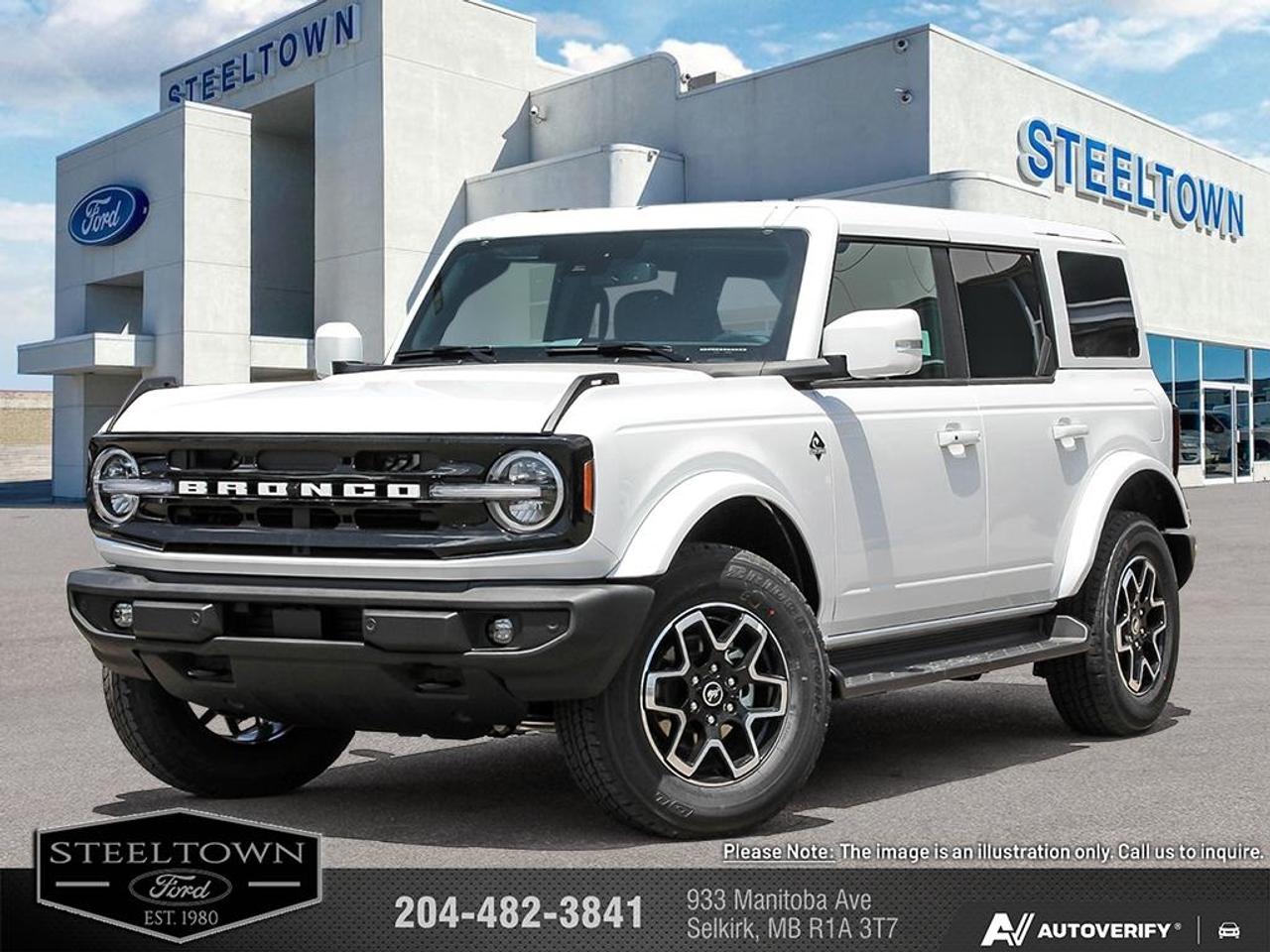 <br> <br>We value your TIME, we wont waste it or your gas is on us!   We offer extended test drives and if you cant make it out to us we will come straight to you!<br> <br>The 2026 Ford Bronco integrates advanced driver-assist technology and terrain-adaptive features to keep you confident wherever you go. <br> <br>The 2026 Ford Bronco brings adventure to life with its rugged design, intelligent features, and customizable configuration that adapts to off-road landscapes or city escapes. Inside, the cabin features durable materials, intuitive tech and seating tailored for both driver and passengers in every journey. With its strong presence, forward-thinking enhancements and Fords commitment to performance, the Bronco offers a driving experience that thrives in every terrain.<br> <br>This Oxford White SUV has an Automatic transmission and is powered by a 315HP 2.7L V6 Cylinder Engine.<br><br> View the original window sticker for this vehicle with this url <b><a href=http://www.windowsticker.forddirect.com/windowsticker.pdf?vin=1FMEE8BP2TLA54544 target=_blank>http://www.windowsticker.forddirect.com/windowsticker.pdf?vin=1FMEE8BP2TLA54544</a></b>.<br> <br>To apply right now for financing use this link: <a href=http://www.steeltownford.com/?https://CreditOnline.dealertrack.ca/Web/Default.aspx?Token=bf62ebad-31a4-49e3-93be-9b163c26b54c&La target=_blank>http://www.steeltownford.com/?https://CreditOnline.dealertrack.ca/Web/Default.aspx?Token=bf62ebad-31a4-49e3-93be-9b163c26b54c&La</a><br><br> <br/> See dealer for details. <br> <br>Family owned and operated in Selkirk for 35 Years.  <br>Steeltown Ford is located just 20 minutes North of the Perimeter Hwy, with an onsite banking center that offers free consultations. <br>Ask about our special dealer rates available through all major banks and credit unions.<br>Dealer retains all rebates, plus taxes, govt fees and Steeltown Protect Plus.<br>Steeltown Ford Protect Plus includes:<br>- Life Time Tire Warranty <br>Dealer Permit # 1039<br><br><br> Come by and check out our fleet of 120+ used cars and trucks and 170+ new cars and trucks for sale in Selkirk.  o~o