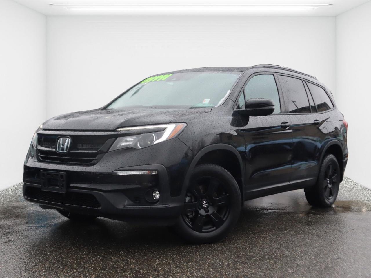 Apple Carplay | Android Auto | Sunroof | AWD | Navigation | Leather Interior | Rear View Camera | Blind Spot Camera | Remote Keyless Entry | Push Button Start | Heated Seats | Heated Steering Wheel | Smart Power Lift Gate <br><br><br>Recent Arrival! 2022 Honda Pilot TrailSport Black 3.5L V6 SOHC i-VTEC 24V 9-Speed Automatic AWD<br><br><br><br>Why Buy From us? <br>*7x Hyundai Presidents Award of Merit Winner <br>*3x Consumer Choice Award for Business Excellence <br>*AutoTrader Dealer of the Year <br><br>M-Promise Certified Preowned ($995 value): <br>- 30-day/2,000 Km Exchange Program <br>- 3-day/300 Km Money Back Guarantee <br>- Comprehensive 144 Point Mechanical Inspection <br>- Full Synthetic Oil Change <br>- BC Verified CarFax <br>- Minimum 6 Month Power Train Warranty <br><br>Our vehicles are priced under market value to give our customers a hassle free experience. We factor in mechanical condition, kilometres, physical condition, and how quickly a particular car is selling in our market place to make sure our customers get a great deal up front and an outstanding car buying experience overall. At White Rock Hyundai, we help you get where you want to go. *All vehicle purchases are subject to a $799 administration fee. *Dealer #31129.<br><br><br>CALL NOW!! This vehicle will not make it to the weekend!!