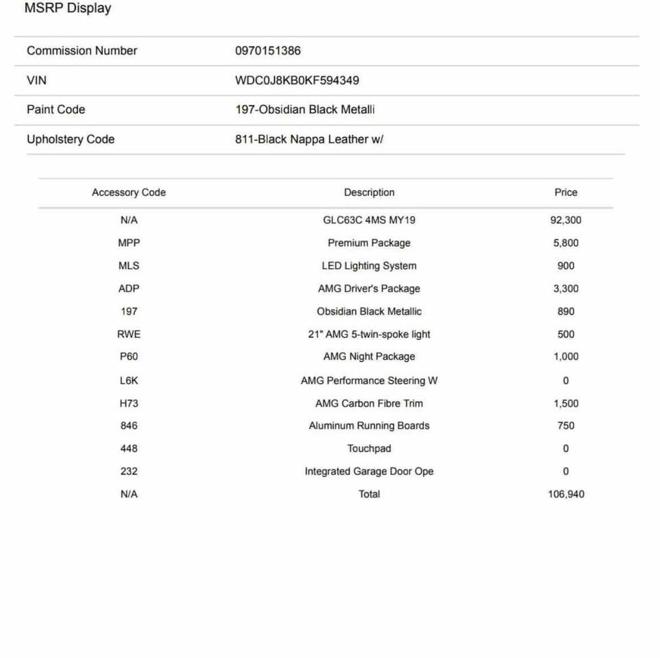 2019 Mercedes-Benz GLC-Class GLC 63S COUPE | 503 HP!! | CLEAN CARFAX | NAVI | 3 Photo