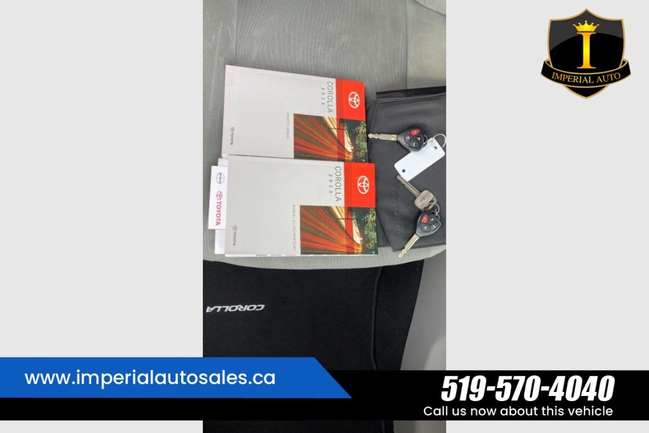 2013 Toyota Corolla CE-LOW KMS. Photo