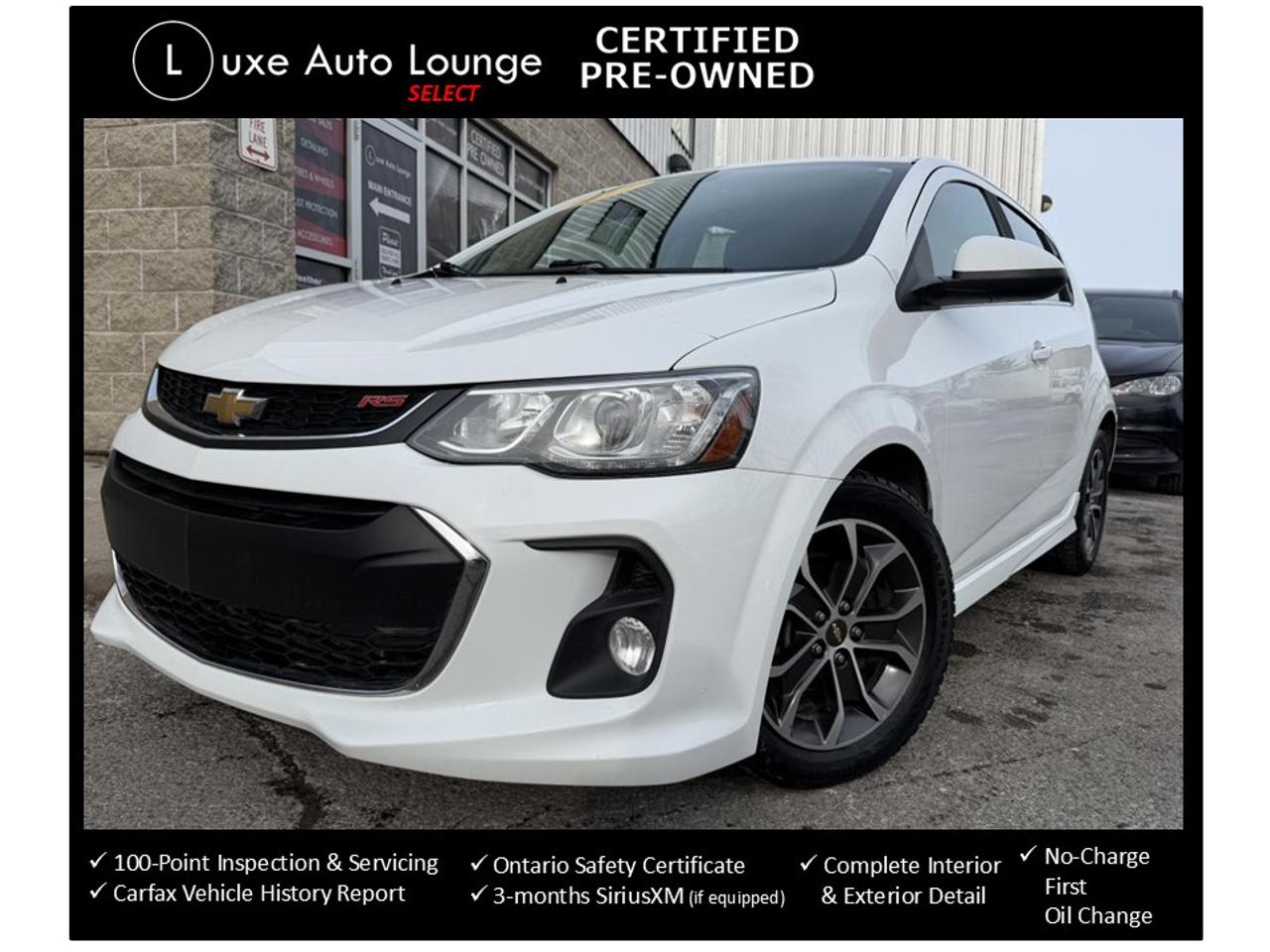 2017 Chevrolet Sonic LT - LOW KM, AUTO, SUNROOF, HEATED SEATS, B/U CAM!