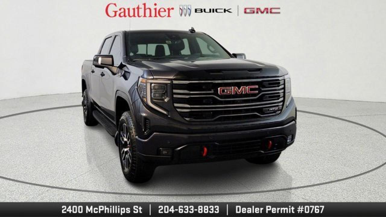 The 2025 GMC Sierra 1500 AT4 brings serious off-road capability to the full-size-truck segment, featuring a factory-installed 2-inch lift, off-road tuned suspension with Rancho monotube shocks, skid plates and a two-speed AutoTrac transfer case. Under the hood youll get the Duramax 3.0 L Turbo-Diesel mated to a 10-speed automatic transmission, with towing up to roughly 9,000 lb. Inside the cabin youll find elevated premium features such as a 13.4-inch diagonal infotainment display with Google Built-In, a 12.3-inch digital driver cluster, heated/ventilated leather front seats with Jet Black and Kalahari accents, and the MultiPro tailgate for practicality.