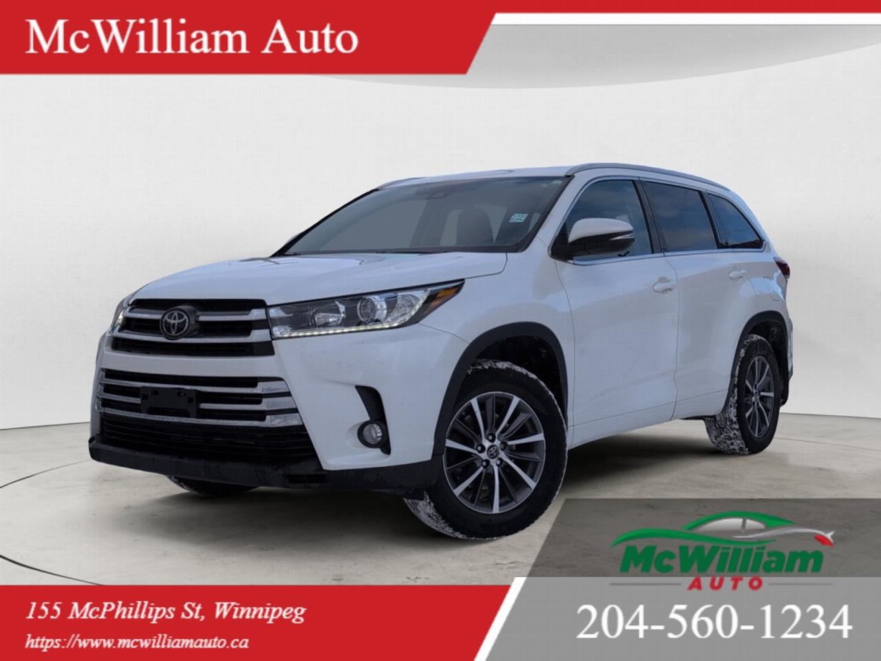 Used 2018 Toyota Highlander XLE AWD | ACC / LKAS / BSM | Run Roof | HTD Seats & Wiper | for sale in Winnipeg, MB