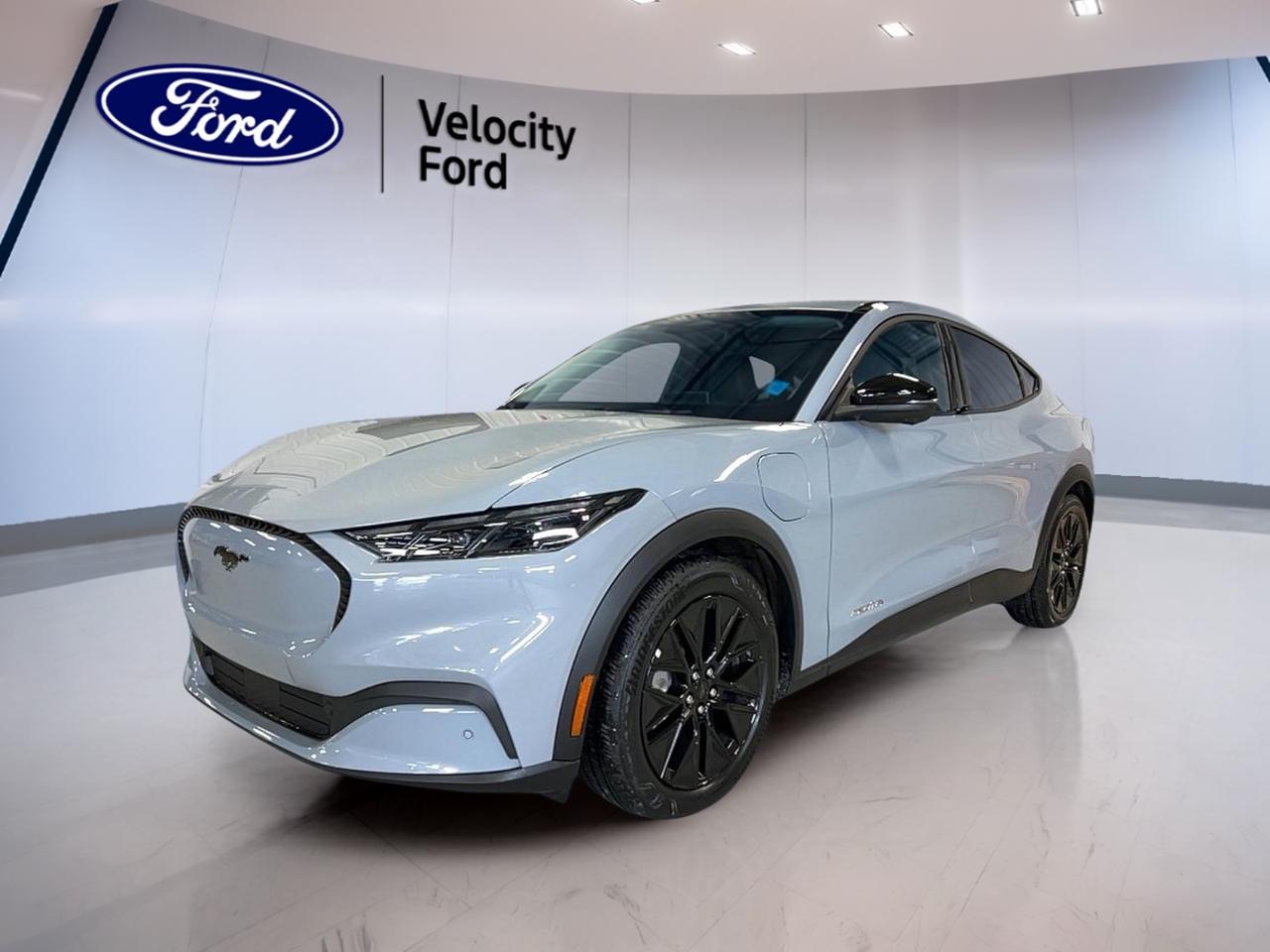 Meet the 2025 Ford Mustang Mach-E Select, now available used at Velocity Ford in Moose Jaw. This fully electric SUV delivers quiet confidence, instant response, and the kind of smooth, single-speed drive that makes every trip feel simple. With only 57 km on the odometer, its barely broken in and ready for Saskatchewan roads.

Finished in a clean Grey exterior with a Black interior, this 4-door Mach-E Select keeps the look modern and understated. The dual-motor front and rear setup gives you electric all-wheel drive traction, helping you feel secure when weather turns. Best of all, its fully electric with an impressive range, so you can plan more driving and fewer stops.

As a used 2025 Ford Mustang Mach-E Select at Velocity Ford, this is a smart way to step into electric ownership with a near-new feel. The single-speed transmission keeps acceleration seamless, and the electric powertrain removes the usual noise and vibration of a gas engine. Its an easy vehicle to live with, whether youre commuting across Moose Jaw or heading out of town.

ELECTRIC VEHICLE FEATURES
»» Fully electric driving with impressive range  
»» Single-speed transmission for smooth acceleration  
»» Dual-motor setup for confident traction  
»» Zero tailpipe emissions for cleaner driving  

ADVANCED SAFETY FEATURES
»» Electric all-wheel drive enhances road stability  
»» Dual-motor control supports confident handling  
»» Four-door access improves passenger entry  
»» Quiet electric drive reduces driver fatigue  

PERFORMANCE AND EFFICIENCY
»» Dual motors deliver quick, instant response  
»» Single-speed drive keeps power always ready  
»» Fully electric efficiency lowers running costs  
»» Smooth torque for easy passing power  

COMFORT AND CONVENIENCE
»» Four doors for everyday family usability  
»» SUV seating height improves outward visibility  
»» Quiet cabin feel from electric power  
»» Simple drive operation, no gear hunting  

TECHNONOLGY AND CONNECTIVITY
»» Electric drivetrain delivers smooth, refined control  
»» Single-speed system simplifies daily driving  
»» Clear, modern layout suits new drivers  
»» Low-kilometre vehicle ready for daily use  

CARGO SPACE
»» SUV body style fits daily errands  
»» Four-door design helps loading passengers  
»» Practical space for bags and gear  
»» Easy access for Moose Jaw lifestyles  

WHAT OTHER OWNERS LIKE
»» Instant torque makes merging feel effortless  
»» Quiet ride helps reduce trip stress  
»» All-wheel drive confidence in poor weather  
»» Electric driving cuts fuel station visits  

This 2025 Ford Mustang Mach-E Selects VIN is: 3FMTK1S57SMA24345.<p> its barely broken in and ready for Saskatchewan roads.

Finished in a clean Grey exterior with a Black interior</p>
<p> this 4-door Mach-E Select keeps the look modern and understated. The dual-motor front and rear setup gives you electric all-wheel drive traction</p>
<p> so you can plan more driving and fewer stops.

As a used 2025 Ford Mustang Mach-E Select at Velocity Ford</p>
<p> this is a smart way to step into electric ownership with a near-new feel. The single-speed transmission keeps acceleration seamless</p>
<p> and the electric powertrain removes the usual noise and vibration of a gas engine. Its an easy vehicle to live with</p>
<p> whether youre commuting across Moose Jaw or heading out of town.

ELECTRIC VEHICLE FEATURES
»» Fully electric driving with impressive range  
»» Single-speed transmission for smooth acceleration  
»» Dual-motor setup for confident traction  
»» Zero tailpipe emissions for cleaner driving  

ADVANCED SAFETY FEATURES
»» Electric all-wheel drive enhances road stability  
»» Dual-motor control supports confident handling  
»» Four-door access improves passenger entry  
»» Quiet electric drive reduces driver fatigue  

PERFORMANCE AND EFFICIENCY
»» Dual motors deliver quick</p>
<p> instant response  
»» Single-speed drive keeps power always ready  
»» Fully electric efficiency lowers running costs  
»» Smooth torque for easy passing power  

COMFORT AND CONVENIENCE
»» Four doors for everyday family usability  
»» SUV seating height improves outward visibility  
»» Quiet cabin feel from electric power  
»» Simple drive operation</p>
<p> modern layout suits new drivers  
»» Low-kilometre vehicle ready for daily use  

CARGO SPACE
»» SUV body style fits daily errands  
»» Four-door design helps loading passengers  
»» Practical space for bags and gear  
»» Easy access for Moose Jaw lifestyles  

WHAT OTHER OWNERS LIKE
»» Instant torque makes merging feel effortless  
»» Quiet ride helps reduce trip stress  
»» All-wheel drive confidence in poor weather  
»» Electric driving cuts fuel station visits  

This 2025 Ford Mustang Mach-E Selects VIN is: 3FMTK1S57SMA24345.</p>