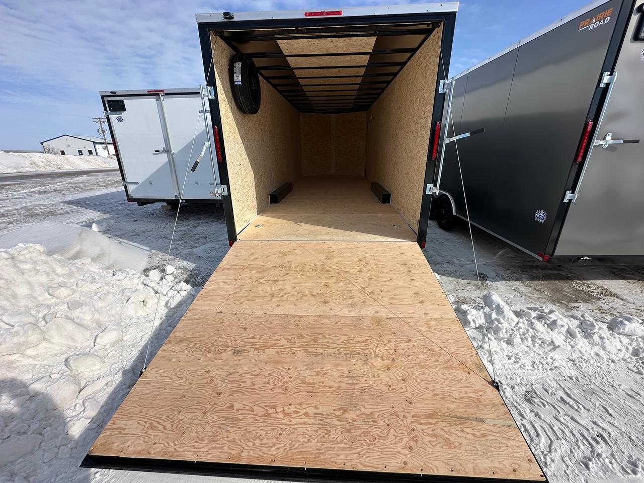 2026 Prairie Road Enclosed Cargo 8.5' x 24' Prairie Road Ramp Door Photo4