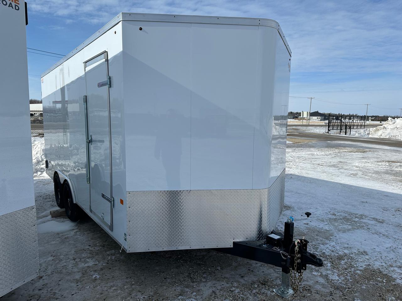 2026 Prairie Road Enclosed Cargo 8.5' x 16' Prairie Road Barn Door Photo3