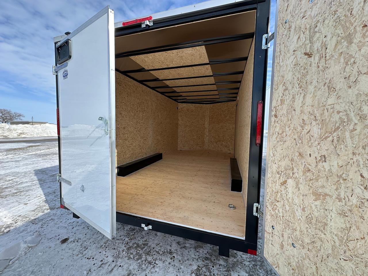 2026 Prairie Road Enclosed Cargo 8.5' x 16' Prairie Road Barn Door Photo5