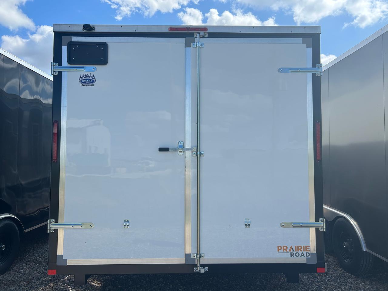 2026 Prairie Road Enclosed Cargo 8.5' x 16' Prairie Road Barn Door Photo5