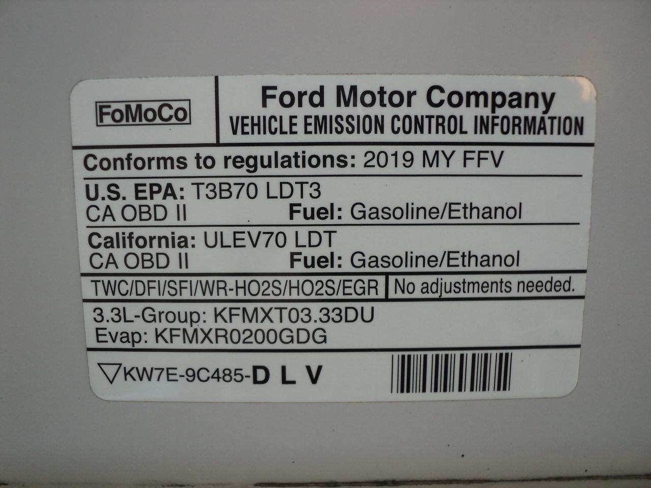 2019 Ford F-150 XL RegCab  4WD 3.3L6cylGas  6.5' BOX BackUpCam Photo