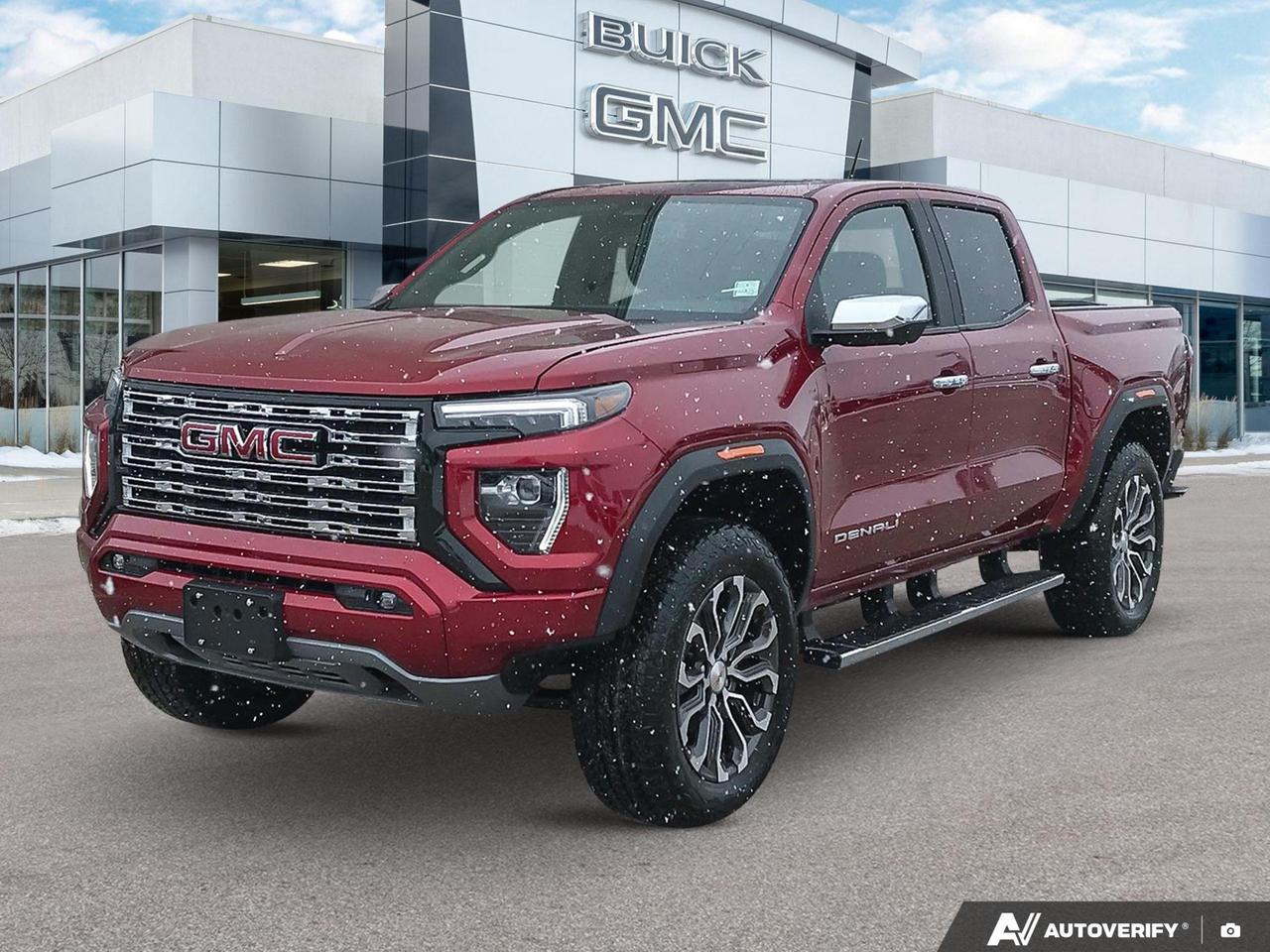 Price Includes Added Accessories Plus Power Sunroof | Engine Block Heater | 3 Years SiriusXM
Experience the future of trucking with the 2026 GMC Canyon Denali. This cutting-edge pickup combines luxury, power, and advanced technology to redefine your driving experience.

Key Features:
- Powerful 2.7L 4-cylinder engine with 4WD capability
- Adaptive cruise control for effortless highway driving
- Multicolour 6.3 Diagonal Head-Up Display for enhanced visibility
- HD Surround Vision with overhead view for superior maneuverability
- Heated steering wheel and dual-zone automatic climate control
- Spray-on bedliner with GMC logo for durability and style
- Wi-Fi Hotspot capability for on-the-go connectivity

Ready to experience the Canyon Denalis revolutionary features? Visit Birchwood Chevrolet Buick GMC today to reserve your test drive or start your purchase journey. Our expert team is here to answer any questions and guide you through the process. Dont miss this opportunity to own the future of trucks  contact us now!
See three brands under one roof at Birchwood Chevrolet Buick GMC  the only place in Winnipeg where you can compare GMC, Chevrolet, and Buick all in one visit. Save yourself some time, see a great selection, and learn everything you need to know. 

Your Experience is Everything at Birchwood Chevrolet Buick GMC. 

Click, call (204) 837-5811, or visit Birchwood Chevrolet Buick GMC at the Birchwood Auto Park, 3965 Portage Avenue West at the Perimeter.

Dealer Permit #4240.
Dealer permit #4240