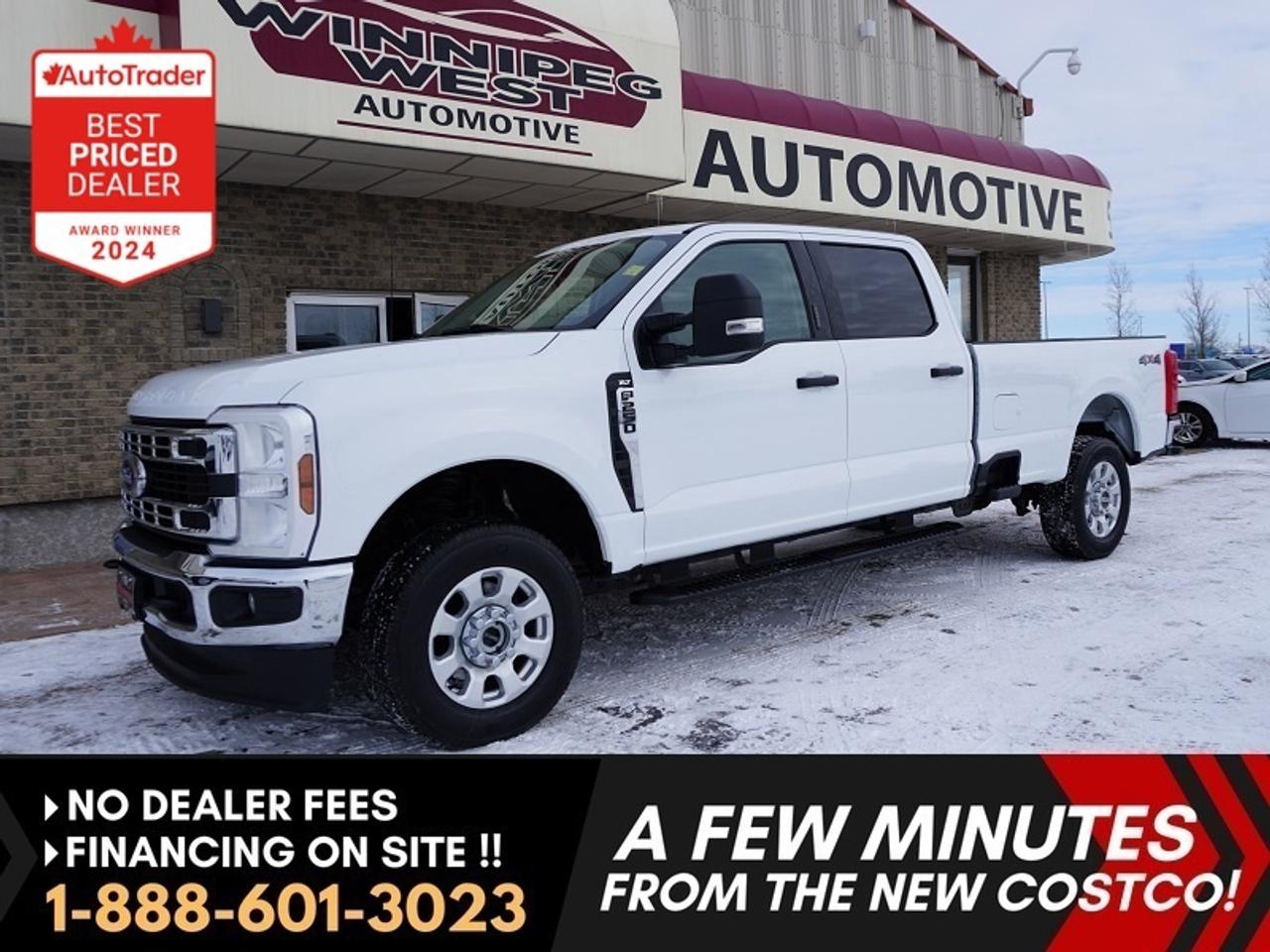 *** Dealer arranged financing on site! Quick, Simple,  no calls or waiting on bank appointments required!! Drive away today ***   NO ADMINISTRATION FEES!!THIS TRUCK HAS A LOT OF LIFE LEFT!!! 

The Ford F-250 XLT 4WD Crew Cab with the 8-foot box is a WELL-EQUIPPED HEAVY-DUTY TRUCK designed for towing, hauling, and day-to-day work use. The Crew Cab provides the space you need, while the long 8 box delivers the cargo length that contractors and fleet buyers actually want. This truck has seen some work, but it has been well maintained and remains clean overall. It drives solid, feels tight, and is ready to go straight back to work. If you are looking for a dependable Super Duty pickup that is set up right, this one delivers.

Key Features & Highlights
- 4WD for confident traction in all conditions
- Crew Cab configuration
- 8-foot box for maximum work and hauling capability
- Heavy-duty Super Duty frame and suspension
- Automatic transmission
- Trailer brake controller
- Integrated towing features
- Backup camera
- Power Seats with Large Folding Center Console
- SYNC Touchscreen Infotainment System
- Apple CarPlay & Android Auto
- Bluetooth Connectivity
- Premium Audio System
- Power windows, locks, and mirrors
- Air conditioning
- Cruise control
- Steering wheel-mounted controls
- Large HD mirrors for improved visibility
- Remote Keyless Entry & Factory Remote Start
- Factory Trailer Brake Controller
- Chrome Appearance Package (chrome grille, bumpers & accents)
- Fog Lights & Tow Hooks
- Easy Step Rear Bumper
- Factory Side Box Steps
- Premium Aluminum Alloy Wheel

HARD-TO-FIND CREW CAB WITH 8 BOX. READY TO WORK. This F-250 stands out for its strong overall condition and proper setup. It shows normal signs of use for a work truck, but nothing excessive, and it has clearly been looked after. No nonsense, no shortcuts, just a solid heavy-duty pickup that is ready to earn. If you need a dependable Super Duty for towing, hauling, or daily job-site use, this truck checks the right boxes. Trucks in this configuration do not stay available for long.Comes with a Manitoba Safety Certification, and we have many Extended Powertrain warranties available on your vehicle purchase up to 10-year coverage (on eligible vehicles see dealer for details). Financing on site with Zero down financing OAC. Trades accepted. View at Winnipeg West Automotive Group, 5195 Portage Ave. (only a couple of minutes past the new Costco) Dealer permit # 6007, Call now 1(888) 601-3023. This Car is located in Winnipeg Manitoba,  however we can have it shipped anywhere in North America relatively inexpensively.