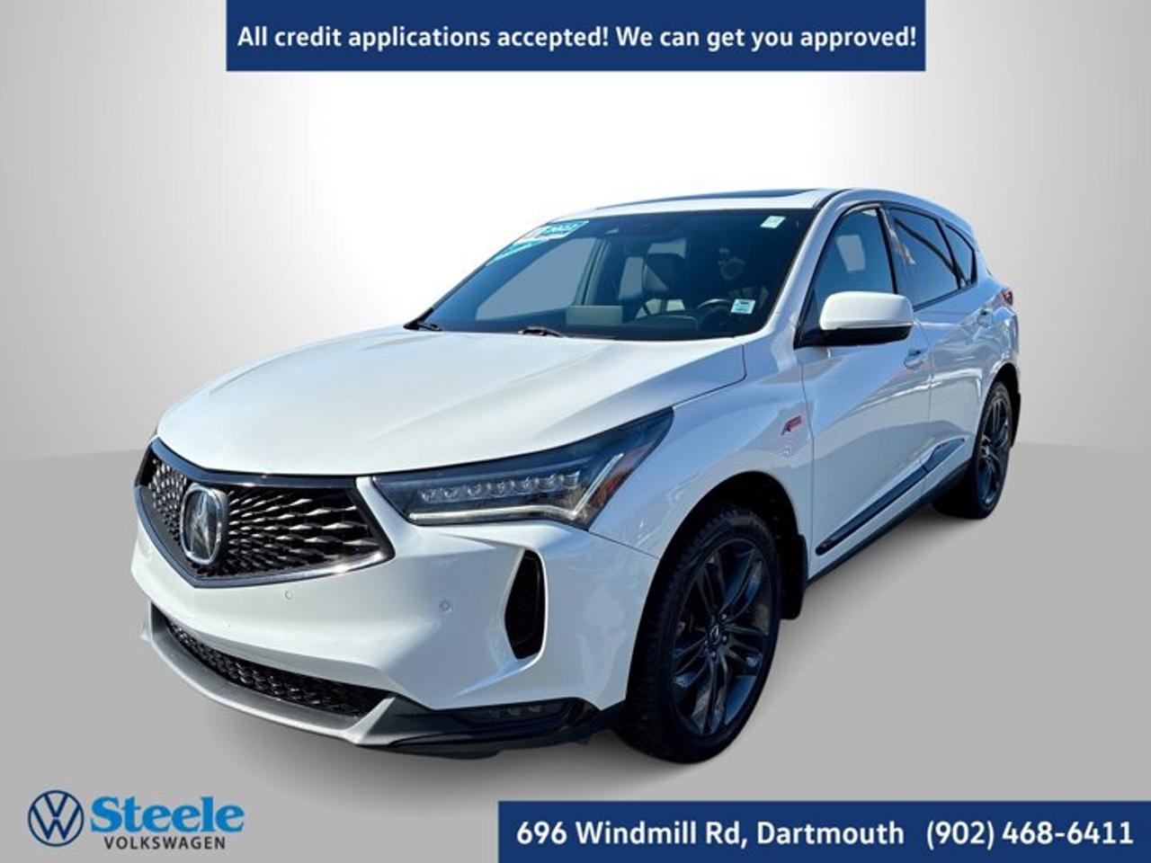 New Price! Price Rank #1, Great condition Vehicle!2022 Acura RDX A-Spec Package SH-AWD 4D Sport Utility White AWD 10-Speed Automatic 2.0L 16V DOHCAt Steele Volkswagen, we have financing options available for all credit situations!, AWD, 16 Speakers, 4-Wheel Disc Brakes, Alloy wheels, Apple CarPlay/Android Auto, Automatic temperature control, Four wheel independent suspension, Heated & Ventilated Front Bucket Seats, Heated steering wheel, Lane departure: Lane Keeping Assist System (LKAS) active, Memory seat, Occupant sensing airbag, Power driver seat, Power Liftgate, Power moonroof, Radio: AM/FM/MP3 ELS Studio 3D Premium Audio Sys, Remote keyless entry, Steering wheel mounted audio controls.This 2022 Acura RDX A-Spec Package will not last long!! Call Now to reserve your Test Drive appointment!! 1-902-468-6411 or chat with us online at www.steelevw.ca.