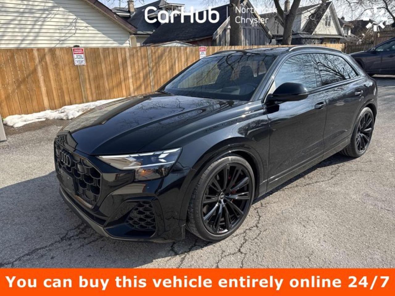 This Audi SQ8 delivers a Twin Turbo Premium Unleaded V-8 4.0 L/244 engine powering this Automatic transmission. Wireless Phone Connectivity, Window Grid Diversity Antenna, Wheels: 10J x 22 5 Arm Design Graphite Gray.

This Audi SQ8 Features the Following Options 
Wheels w/Locks, Valet Function, Trunk/Hatch Auto-Latch, Trip Computer, Transmission: 8-Speed Tiptronic, Transmission w/Driver Selectable Mode and Oil Cooler, Traffic jam assist, Tires: 285/40R22 All-Season, Tire Specific Low Tire Pressure Warning, TBD Axle Ratio.

Drive Happy with CarHub

*** All-inclusive, upfront prices -- no haggling, negotiations, pressure, or games

*** Purchase or lease a vehicle and receive a $1000 CarHub Rewards card for service.

*** Purchase this vehicle fully online on CarHub websites

 

Transparency Statement
Online prices and payments are for finance purchases -- please note there is a $850 finance/lease fee. Cash purchases for used vehicles have a $2,350 surcharge (the finance price + $2,350), however cash purchases for new vehicles only have tax and licensing extra -- no surcharge. NEW vehicles priced at over $100,000 including add-ons or accessories are subject to the additional federal luxury tax. While every effort is taken to avoid errors, technical or human error can occur, so please confirm vehicle features, options, materials, and other specs with your CarHub representative. This can easily be done by calling us or by visiting us at the dealership. CarHub used vehicles come standard with 1 key. If we receive more than one key from the previous owner, we include them with the vehicle. Additional keys may be purchased at the time of sale. Ask your Product Advisor for more details. Payments are only estimates derived from a standard term/rate on approved credit. Terms, rates and payments may vary. Prices, rates and payments are subject to change without notice. Please see our website for more details.