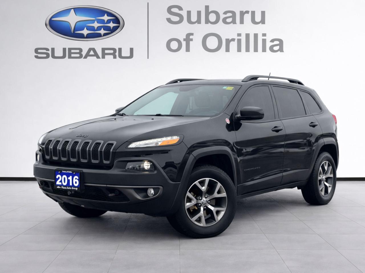 The 2016 Jeep Cherokee Trailhawk emerges as a stylish and robust SUV, sporting a captivating exterior in the ever-popular shade of black. With its formidable 4x4 drivetrain and automatic transmission, this vehicle is designed to tackle both urban landscapes and rugged trails with ease.    Once inside, youll be greeted by a sophisticated black interior that perfectly complements the Cherokee Trailhawks adventurous spirit. Passengers can enjoy plush leather seats, a leather-clad steering wheel, and a leather gear shifter, elevating the driving experience to new heights of luxury.    Fitted with top-of-the-line technology features, this SUV offers seamless integration with your devices through a bluetooth connection, while the backup camera ensures peace of mind during those tricky parking maneuvers. The array of driver assistance features includes brake assist and cruise control, contributing to a secure and comfortable ride. Plus, indulge in your favorite entertainment with satellite radio, making every journey enjoyable.    Perfect for the outdoor enthusiast or the daily commuter looking for reliability and style, the 2016 Jeep Cherokee Trailhawk is your ticket to adventure. Reach out to our dealership today to learn more about how this exceptional vehicle can be yours.           Plaza Auto Group, a Family Run Business For Over 70 Years. We strive to provide the highest quality experience in the automotive industry and we promise to not disappoint.      Experience the Plaza + Advantage      Lifetime Engine Warranty        Maintenance Loyalty Program        Double Ministry Standards        Haggle Free Pricing        Charitable Donation With Each Purchase        Full inspection report and Carfax        Looking to finance? We work with all major lenders to get you approved with the best available rates.      ONE KEY POLICY: All used cars come standard with One Key. In instances where the vehicle came with 2 Keys, both keys will be provided.