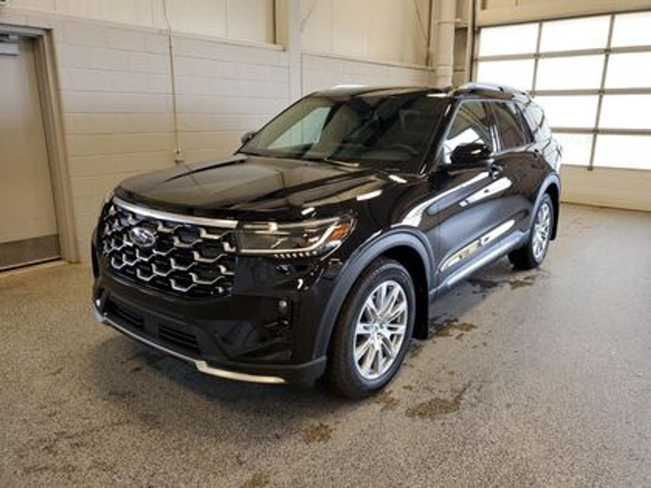 The 2026 Ford Explorer Platinum 600A 4WD shines in Agate Black, this premium SUV is powered by a robust 2.3L EcoBoost I-4 engine paired with a 10-speed automatic transmission. With 300 horsepower and 310 lb-ft of torque, it delivers dynamic performance, giving a highway/city fuel economy of 10.4L/100km (27 Miles per gallon).

Key Features:
Ford Bluecruise
Ford Co-Pilot360 Assist 2.0
360 Degree Camera 
Adaptive Cruise Control
BLIS (Blind Spot Information System)
Evasive Steering Assist
Lane Keeping System
Reverse Brake Assist
Rain Sensing Wipers 
LED Taillamps
Panoramic Fixed Glass Moonroof with Power Shade
B&O Sound System
20 Luster Nickle-Painted Aluminum Wheels
Heated And Ventilated Front Seats
Heated Second Row Seats
Memory Driver Seat
Ford Connectivity Package
18 Spare Wheel and Jack Kit

Whether you're navigating urban streets or taking on Saskatchewan's rugged terrain, the 2025 Explorer Platinum ensures a first-class experience for every journey. Experience the 2025 Ford Explorer Platinum 600A at Bennett Dunlop Ford your trusted destinations for all things automotive. With our transparent pricing, unparalleled customer perks, and commitment to providing the best service, your satisfaction is guaranteed. Whether you're upgrading or purchasing for the first time, well ensure a seamless and enjoyable car-buying experience.

At Moose Jaw Ford, we're driving change all across Saskatchewan! We are Moose Jaw's prime destination for everything automotive. We pride ourselves by consistently providing the highest quality customer experience  every single time. Because of this commitment, and the love of what we do, Moose Jaw Ford is the recipient of multiple President's Club Awards and is recognized as one of Canada's Best Managed Companies. We are dedicated to building long lasting relationships. You can trust that our trained service technicians will take excellent care of you and your vehicle when you visit our service department. Come visit us today at 1010 North Service Road.