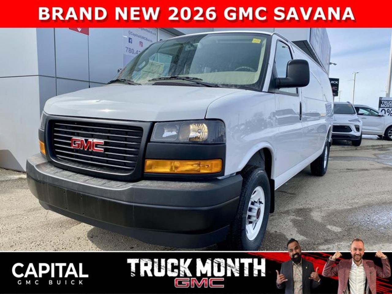 Check out this BRAND NEW 2026 GMC SAVANA! Equipped with options like Remote Start, Bluetooth, Rear Park Assist, Deluxe front Bucket Seats, Driver Convenience Package, Back-up Camera, Cold Climate Package and so much more! CALL NOWAsk for the Internet Department for more information or book your test drive today! Text 825-445-0521 for fast answers at your fingertips!AMVIC Licensed Dealer - Licence Number B1044900Disclaimer: All prices are plus taxes and include all cash credits and loyalties. See dealer for details. AMVIC Licensed Dealer # B1044900
