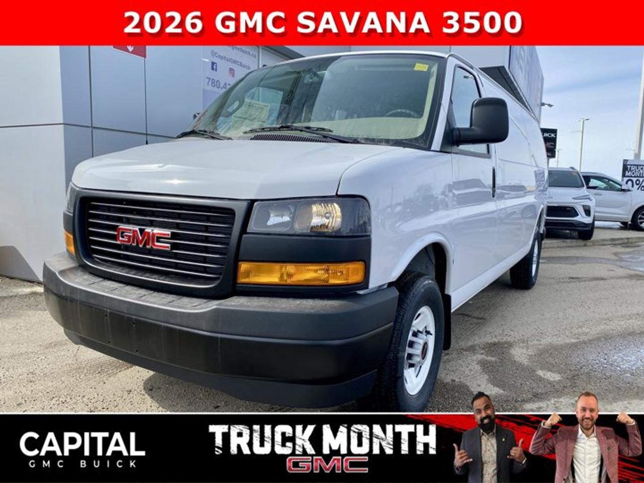 Check out this BRAND NEW 2026 GMC SAVANA! Equipped with options like Remote Start, Bluetooth, Rear Park Assist, Deluxe front Bucket Seats, Driver Convenience Package, Back-up Camera, Cold Climate Package and so much more! CALL NOWAsk for the Internet Department for more information or book your test drive today! Text 825-445-0521 for fast answers at your fingertips!AMVIC Licensed Dealer - Licence Number B1044900Disclaimer: All prices are plus taxes and include all cash credits and loyalties. See dealer for details. AMVIC Licensed Dealer # B1044900