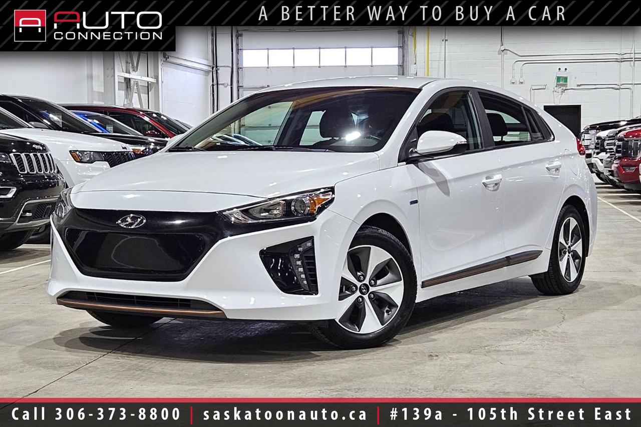 <p><span><b><font color=#000000><span>Under Hyundais 8-Year/160,000km Electric Vehicle System Warranty!</span><span><br></span></font></b></span><span><br>Experience near-new electric driving with this <b>2019 Hyundai Ioniq Preferred</b> available at Saskatoon Auto Connection, a clean, well-maintained example that blends excellent range with everyday practicality. With only 10,633 kilometers on the odometer, an accident-free history and local ownership in Saskatchewan, it is a great choice for buyers who want confidence and low running costs. Best of all, it remains covered by Hyundai Canadas 8-year/160,000 km electric vehicle system warranty, protecting the battery and motor for added peace of mind. The Ioniqs efficient drivetrain delivers an astonishing combined equivalent of about 1.7 L/100 km and a practical real-world range near 200 km thanks to the 88 kW motor and 28 kWh battery, with regenerative braking plus a heat pump and PTC heater to help preserve range in cold weather. Inside, the cabin balances comfort and function with heated front and rear seats, a heated leather-wrapped steering wheel, automatic climate control with auto-defogger and intuitive controls centered on an 8-inch touchscreen. Connectivity and entertainment are strong with Apple CarPlay/Android Auto, navigation, a 7-inch supervision cluster and an 8-speaker Infinity sound system, while the rearview camera with dynamic guidelines makes parking easier. Safety features like Blind-Spot Collision Warning and Rear Cross-Traffic Collision Warning add real everyday value, and the Polar White exterior over black cloth on 16-inch Eco alloy wheels looks sharp without sacrificing efficiency. Drop by our showroom or give us a call to arrange a test drive - with such low kilometers, accident-free history and factory warranty coverage, this Ioniq is a sensible, ready-to-drive electric option.<br><br></span><b><span>Key Features:</span><span><br></span></b><span><br>- 1.7Le/100km City/Highway Combined<br>- 200km Range<br>- 88kW Electric Motor & 28kWh Lithium-Ion Polymer Battery<br>- Heat Pump<br>- PTC Heater<br>- Regenerative Braking System<br>- Heated Front & Rear Seats<br>- Heated Leather-Wrapped Steering Wheel<br>- Apple CarPlay & Android Auto Compatibility<br>- Navigation<br>- 8-Speaker Infinity Premium Sound System<br>- Rearview Camera w/ Dynamic Guidelines<br>- Blind-Spot Collision Warning<br>- Rear Cross-Traffic Collision Warning<br>- Proximity Keyless Entry w/ Push-Button Ignition<br>- 8-Inch Touchscreen Display<br>- Supervision Instrument Cluster w/ 7-Inch TFT LCD Display<br>- Automatic Climate Control w/ Auto Defogger<br>- 16-Inch Eco Alloy Wheels<br><br><b>Exterior Colour:</b> Polar White<br><b>Interior Colour:</b> Black Cloth<br><br><b>Manufacturers Brochure:</b> </span><a href=https://www.centuryu.com/uploads/1/4/4/6/144698822/2019_ioniq.pdf target=_blank>https://www.centuryu.com/uploads/1/4/4/6/144698822/2019_ioniq.pdf</a><span><br><br></span><span>Unlock a full year of exclusive VIP benefits with your purchase! Enjoy 20% off labour, 25% off tires, free windshield stone chip repairs, and so much more. Visit saskatoonauto.ca for all the details.<br></span><span><br>Honesty Pricing eliminates the haggle hassle by providing you with our lowest possible selling price up front. In fact, it is the lowest price in our market, and we will prove it by disclosing a comprehensive market report of what our competitors are selling similar vehicles for.<br></span><span><br>This vehicle meets our Diamond Certification standard, which begins by selecting only premium quality vehicles and subjecting them to a much more comprehensive inspection process than typical dealerships use. Diamond Certified ensures a clean history, exceptional appearance and problem-free operation.<br></span><span><br>At Saskatoon Auto Connection we sell pre-owned automobiles the way we would like to buy them ourselves. Since 2008, we have been dedicated to providing the highest level of integrity and transparency in our industry, in combination with the highest quality vehicles at the most competitive prices in Saskatchewan. Our friendly staff is ready to positively redefine your expectations of the pre-owned automobile space.</span><span></span></p>