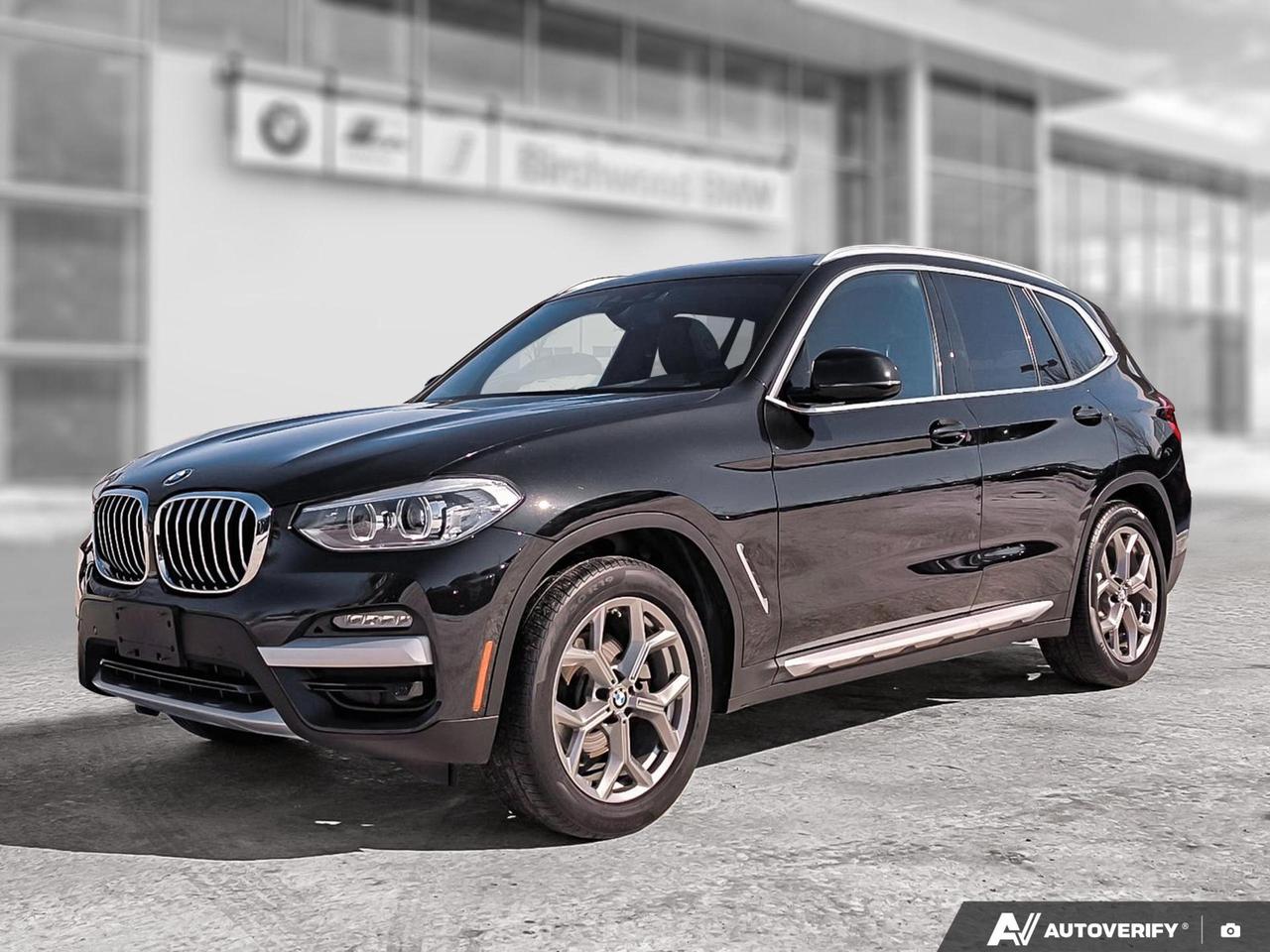 Low Kilometers!
Local Vehcle!
Good Condition!
Experience luxury and performance in this 2021 BMW X3 xDrive30i. With its sleek Black Sapphire Metallic exterior and premium features, this SUV offers the perfect blend of style and functionality.

Key Highlights:
- Premium Enhanced Package for ultimate comfort
- Head-Up Display for enhanced safety and convenience
- Ventilated Front Seats for year-round comfort
- Gesture Control for intuitive infotainment operation
- All-Wheel Drive system for superior handling in all conditions
- Spacious interior with seating for 5 passengers
- Advanced safety features including Blind Spot Detection

Dont miss this opportunity to own a nearly new BMW X3. Visit Birchwood BMW today to schedule a test drive and experience German engineering at its finest. Our knowledgeable staff is ready to answer any questions and guide you through the purchase process. Reserve your X3 now or start your purchase journey online at www.birchwoodbmw.ca.
Unforgettable experiences guaranteed! Buy your next Pre-Owned vehicle from Birchwood BMW and enjoy brand specific luxuries including:
 A full CARFAX vehicle report
 Complete vehicle detailing & a full tank of gas.
 BMW Factory Certified Technicians with 100+ Years of Experience
 Certifiable BMW Vehicles
 21 Loaner Vehicles
Discover the ultimate driving experience today! Book your appointment at 204-452-7799.
Dealer Permit #9740
Dealer permit #9740