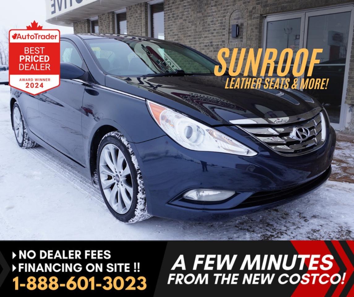 NO ADMINISTRATION FEES!! 


Private consignment vehicle!!   LOW KMS and with a GREAT CLEAN  and LOADED INTERIOR! 


 This is NOT YOUR AVERAGE 2013 HYUNDAI SONATA !!  Low Low Low Kilometers!!  Only 86K !!   Unbelievable  condition, mileage, and equipment. It has been well cared for, very clean for the year, and it shows the moment you see it and drive it. Finding a Sonata from this era with this mileage, leather, heated seats, and a sunroof is getting harder, and this one has clearly not been neglected. The SE trim adds the comfort features buyers actually want, making this a great daily driver that still feels solid and comfortable on the road.

Key Features & Highlights:
- SE trim package
- Leather seats
- Heated front seats
- Power sunroof
- Automatic transmission
- Air conditioning
- Power windows, locks, and mirrors
- Bluetooth connectivity
- Steering wheel-mounted controls
- Cruise control


CLEAN. WELL KEPT. LOW KMS Sedans like this do not sit long when they are priced right and in this condition. This Sonata drives smooth, feels tight, and has clearly been looked after. It is comfortable, easy to drive, and economical to own, making it a strong option for commuting, a first vehicle, or anyone looking for reliable transportation with added comfort.


View at Winnipeg West Automotive Group, 5195 Portage Ave. (only a couple of minutes past the new Costco) Dealer permit # 6007, Call now 1(888) 601-3023. This Car is located in Winnipeg Manitoba,  however we can have it shipped anywhere in North America relatively inexpensively.