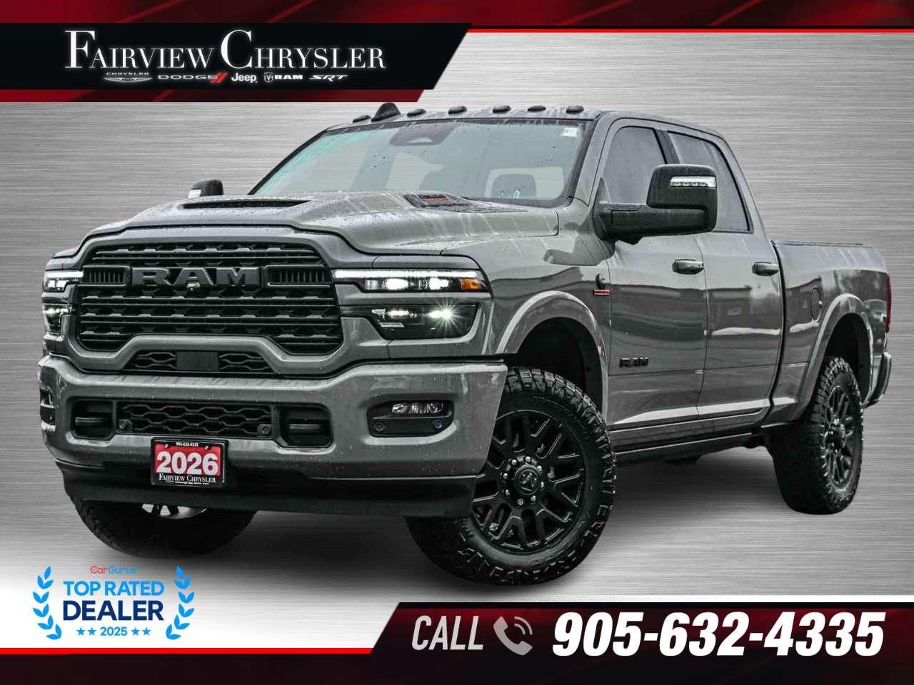 2026 RAM 2500 Limited 4x4 Crew Cab 6'4 Box NIGHT EDITION   SUNROOF   LEATHER   PWR BOARDS   DUAL ALTERNATORS Photo0