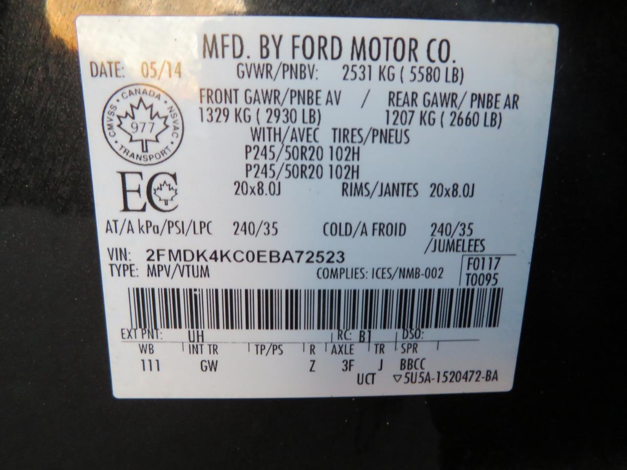 2014 Ford Edge 4dr Limited AWD Photo