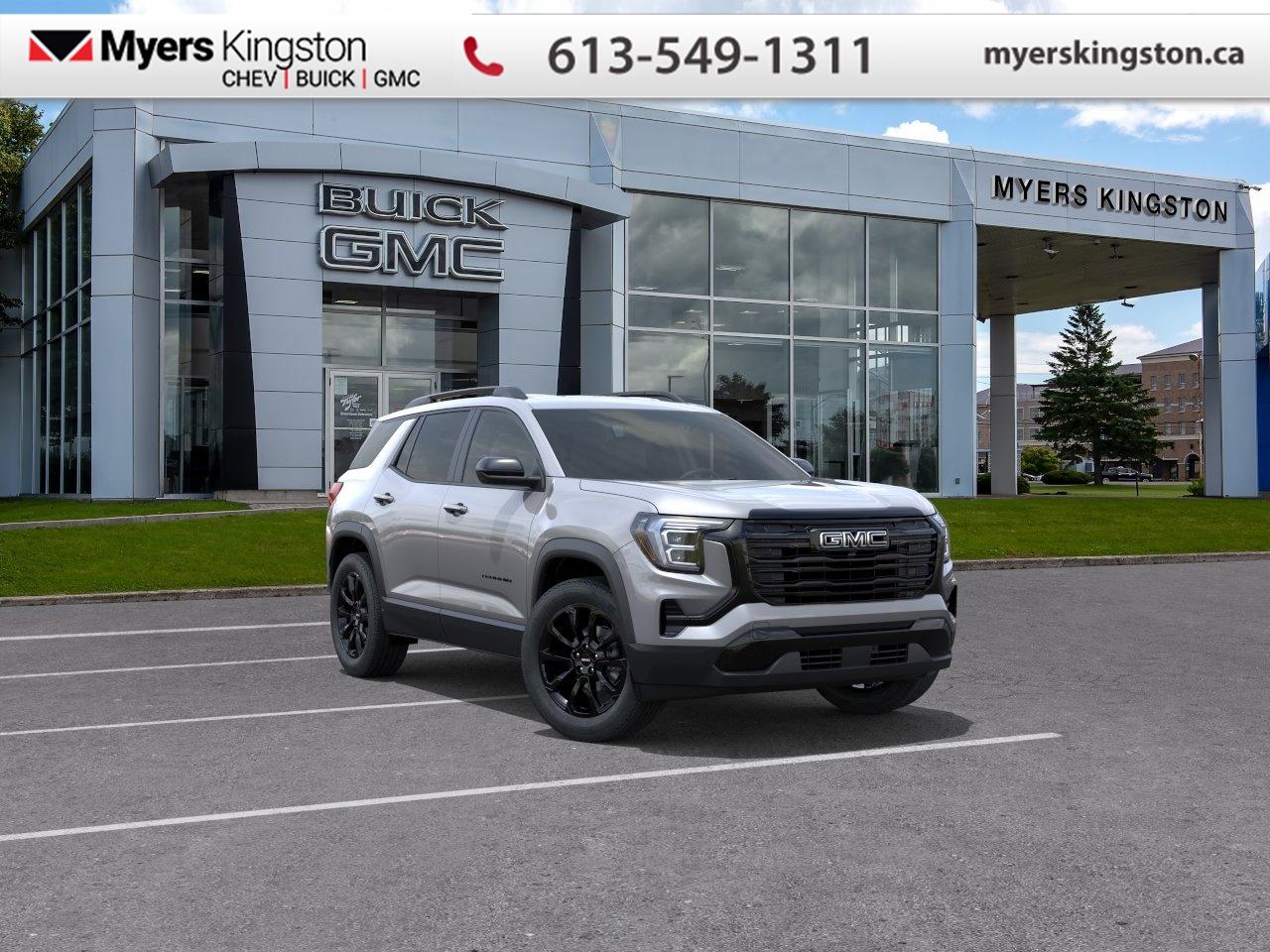 <b>Premium Package!</b><br> <br> This 2026 Terrain is an exceptionally capable SUV ready to take on your urban demands. <br> <br>From endless details that drastically improve this SUVs usability, to striking style and amazing capability, this 2026 Terrain is exactly what you expect from a GMC SUV. The interior has a clean design, with upscale materials like soft-touch surfaces and premium trim. You cant go wrong with this SUV for all your family hauling needs.<br> <br>This Sterling Metallic SUV has an Automatic transmission and is powered by a 175HP 1.5L 4 Cylinder Engine. <br> <br> Our Terrains trim level is Elevation AWD. This trim blends comfort, advanced technology, and comprehensive safety features. The Driver Convenience Package adds remote start, heated front seats, a heated steering wheel, illuminated vanity mirrors, and express-up/down driver windows, while a 15 Premium Infotainment System with Google Built-In, wireless Apple CarPlay/Android Auto, 5G connectivity, SiriusXM with 360L, and a Wi-Fi hotspot keep passengers connected and entertained. Premium cloth bucket seats, adaptive cruise control, multiple USB ports, keyless start, rear air vents, active noise cancellation, Enhanced Automatic Emergency Braking, Blind Zone Steering Assist, Lane Keep Assist, Rear Cross Traffic Braking, Teen Driver mode, HD Rear Vision Camera, and OnStar services provide a secure and convenient driving experience. This vehicle has been upgraded with the following features: Premium Package.<br><br> <br>To apply right now for financing use this link: <a href=https://www.taylorautomall.com/finance/apply-for-financing/ target=_blank>https://www.taylorautomall.com/finance/apply-for-financing/</a><br><br> <br/>    3.99% financing for 84 months.  Incentives expire 2026-04-30.  See dealer for details. <br> <br> <br>LEASING:<br><br>Estimated Lease Payment: $278 bi-weekly <br>Payment based on 3.9% lease financing for 48 months with $0 down payment on approved credit.         Total obligation $28,979. Mileage allowance of 16,000 KM/year. Offer expires 2026-04-30.<br><br><br>HST, licensing, and Federal luxury tax (if applicable) are extra. <br><br> Come by and check out our fleet of 30+ used cars and trucks and 200+ new cars and trucks for sale in Kingston.  o~o