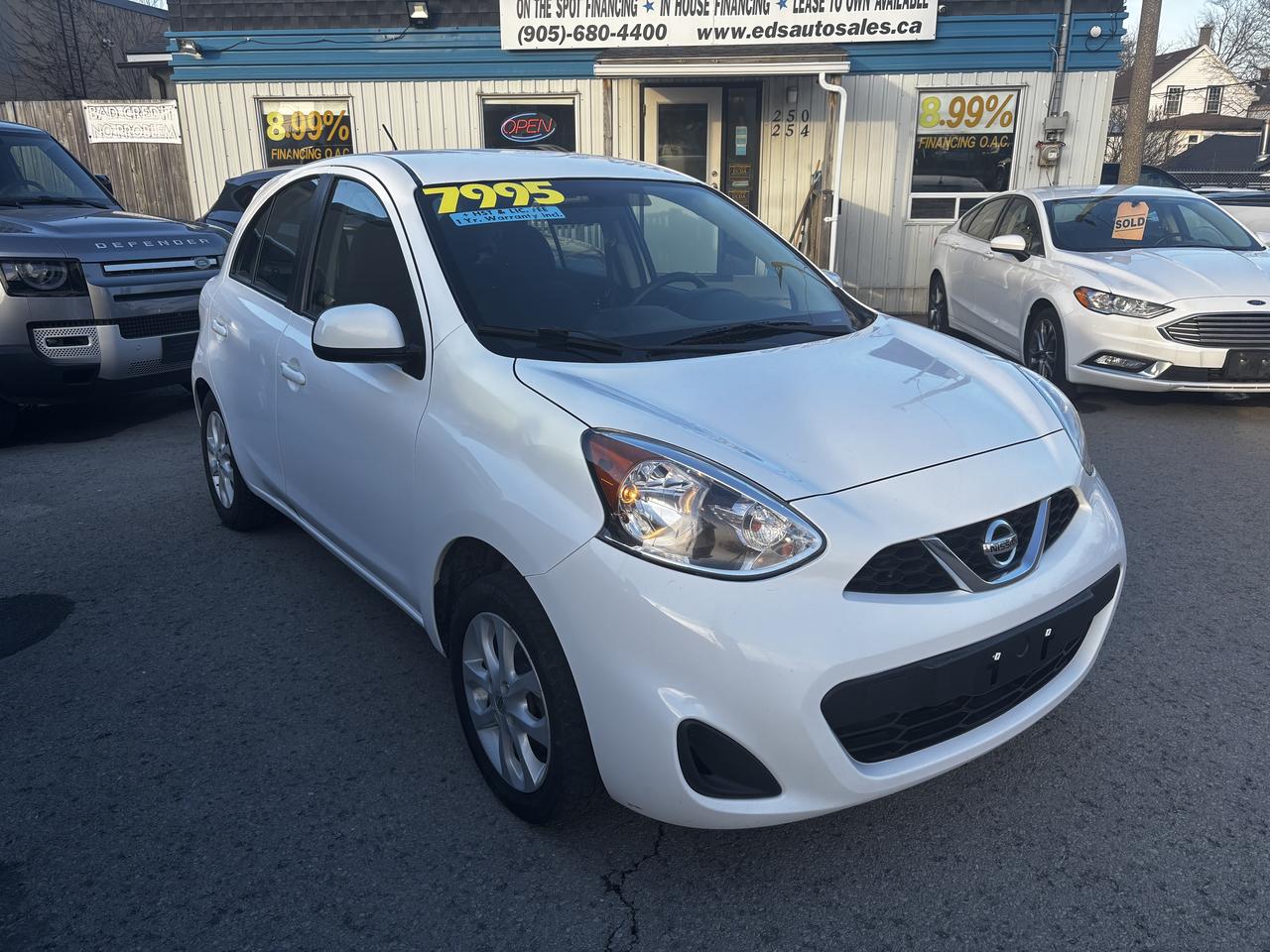 <p>4 Cyl, Auto, Air, P. Windows, P. Door Locks, Tilt, Cruise, AM/FM CD Player, Keyless Entry, Alloy Wheels, Back-Up-Camera, USB&nbsp; and AUC Input, Bluetooth, Steering Wheel Audio Controls, Asking $7,995 Certified and 1 Year Warranty Included.</p><p>&nbsp;</p><p>On The Spot Financing (In-House Financing Available), Rates As Low 7.99% OAC. All Vehicles Sold At Eds Auto Sales comes with Carfax Report, and Sold Fully Certified, Also Included With Every Certified Vehicle is a *1 Year Power-Train Warranty/*Maximum $5,000 per claim. Weve Been Servicing The Niagara Region Since 1994 (over 30 Years Of Excellence). We Price All Of Our Vehicles Very Competitively And We Strive To EARN Your Business! Stop In And See Ed And Experience The Difference. Give Us A Call at 905-680-4400 To Schedule Your Test Drive Or For More Information visit our website at www.edsautosales.ca</p>