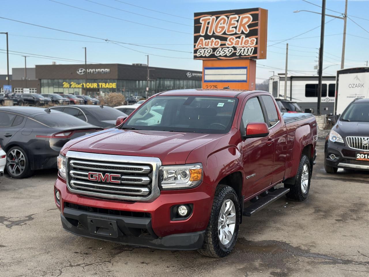 2015 GMC Canyon SLE, 4X4, WELL MAINTAINED, 4 CYLINDER, CERTIFIED