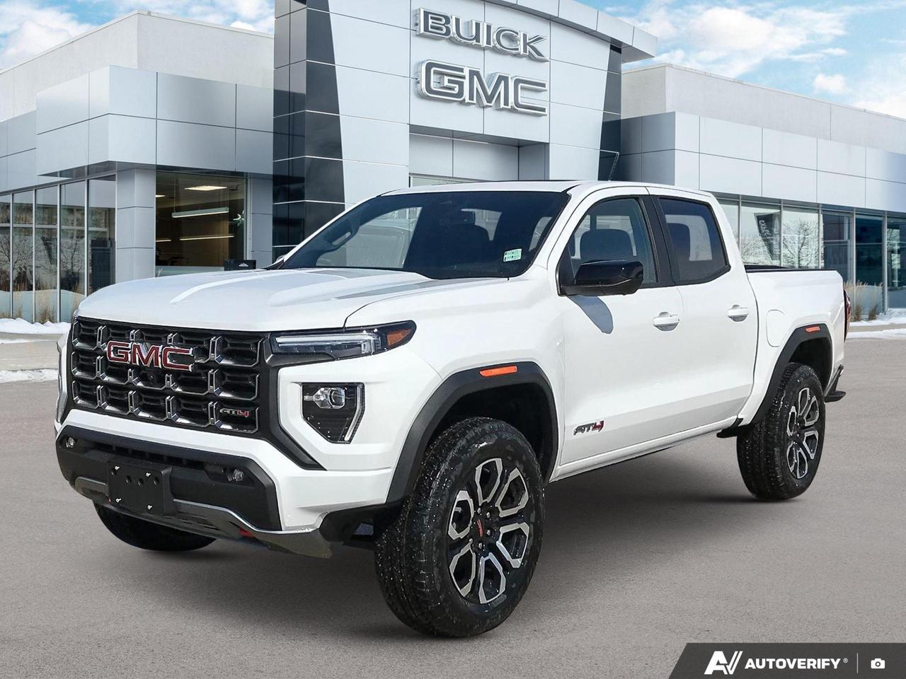 Price Includes Added Accessories Plus 	Black Spray-in Bedliner | Engine Block Heater | AT4 Premium Package | Technology Plus Package | Nightfall Essentials Package
Experience the future of trucking with the 2026 GMC Canyon AT4! This cutting-edge pickup combines rugged capability with advanced technology, perfect for the modern adventurer.

Key Features:
- 2.7L 4-cylinder engine with 4WD for powerful performance
- Wi-Fi Hotspot capability for seamless connectivity on the go
- Teen Driver technology for customizable safety settings
- Automatic locking rear differential for enhanced traction
- LED fog lamps for improved visibility in challenging conditions
- Dual-zone automatic climate control for personalized comfort
- StabiliTrak stability control system with Proactive Roll Avoidance
- Power driver seat with 8-way adjustment and lumbar control

Ready to elevate your driving experience? Reserve your 2026 GMC Canyon AT4 today or contact us to schedule a test drive. Our team at Birchwood Chevrolet Buick GMC is here to answer any questions and guide you through the exciting process of owning this innovative truck.
See three brands under one roof at Birchwood Chevrolet Buick GMC  the only place in Winnipeg where you can compare GMC, Chevrolet, and Buick all in one visit. Save yourself some time, see a great selection, and learn everything you need to know. 

Your Experience is Everything at Birchwood Chevrolet Buick GMC. 

Click, call (204) 837-5811, or visit Birchwood Chevrolet Buick GMC at the Birchwood Auto Park, 3965 Portage Avenue West at the Perimeter.

Dealer Permit #4240.
Dealer permit #4240