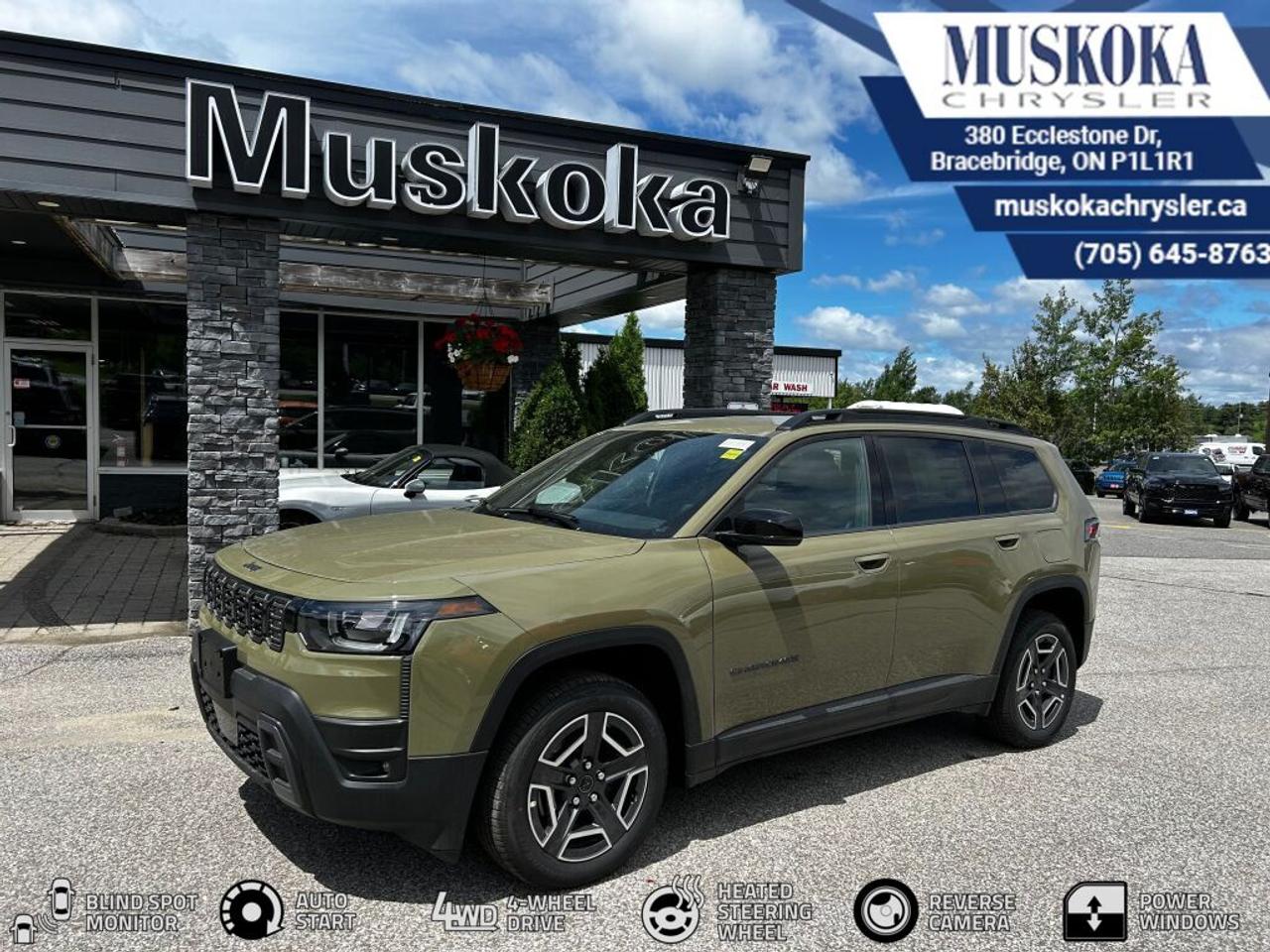 This JEEP CHEROKEE LIMITED, with a 1.6L I-4 intercooled turbo engine engine, features a 1-speed Electronic Variable Transmission (EVT) CVT transmission, and generates 6.7 highway/6.1 city L/100km. Find this vehicle with only 34 kilometers!  JEEP CHEROKEE LIMITED Options: This JEEP CHEROKEE LIMITED offers a multitude of options. Technology options include: Integrated Centre Stack Radio, 2 LCD Monitors In The Front, 6-Months SiriusXM Radio Service, HD Radio, Hands-Free Liftgate.  Safety options include Rain Detecting Variable Intermittent Wipers w/Heated Wiper Park, Airbag Occupancy Sensor, Curtain 1st And 2nd Row Airbags, Driver Monitoring-Alert, Dual Stage Driver And Passenger Front Airbags.  Visit Us: Find this JEEP CHEROKEE LIMITED at Muskoka Chrysler today. We are conveniently located at 380 Ecclestone Dr Bracebridge ON P1L1R1. Muskoka Chrysler has been serving our local community for over 40 years. We take pride in giving back to the community while providing the best customer service. We appreciate each and opportunity we have to serve you, not as a customer but as a friend