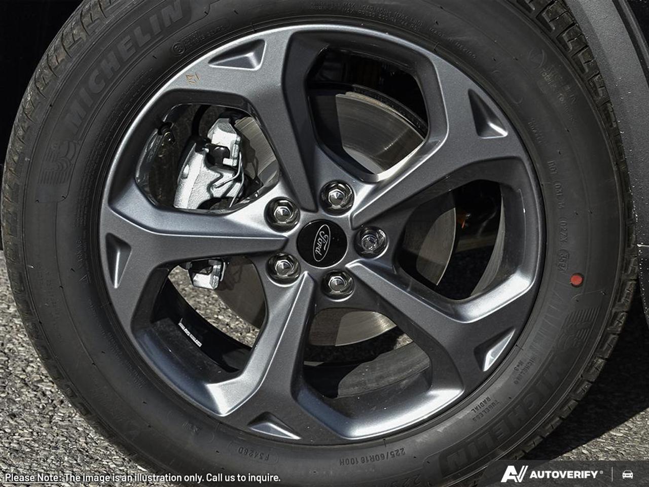 2025 Ford Escape ST-Line Equipment Group 300A|RAPID RED MET TINTED CC|PARTIAL VINYL/CLOTH SEATS EBONY W/RED STITCH|EQUIP GROUP 300A|1.5L ECO W/START-STOP|8-SPD AUTO|COLD WEATHER PKG|PANORAMIC VISTA ROOF|FLR LINERS FR-RR W/CRP Photo