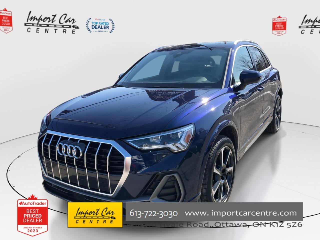 Used 2024 Audi Q3 45 Progressiv SLINE, NAVIGATION PKG, SONOS SOUND, for sale in Ottawa, ON