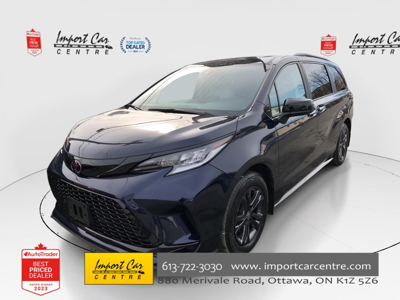 Used 2026 Toyota Sienna XSE 7-Passenger LIKE NEW!!  ONLY 570KMS!!  SOFTEX, for sale in Ottawa, ON