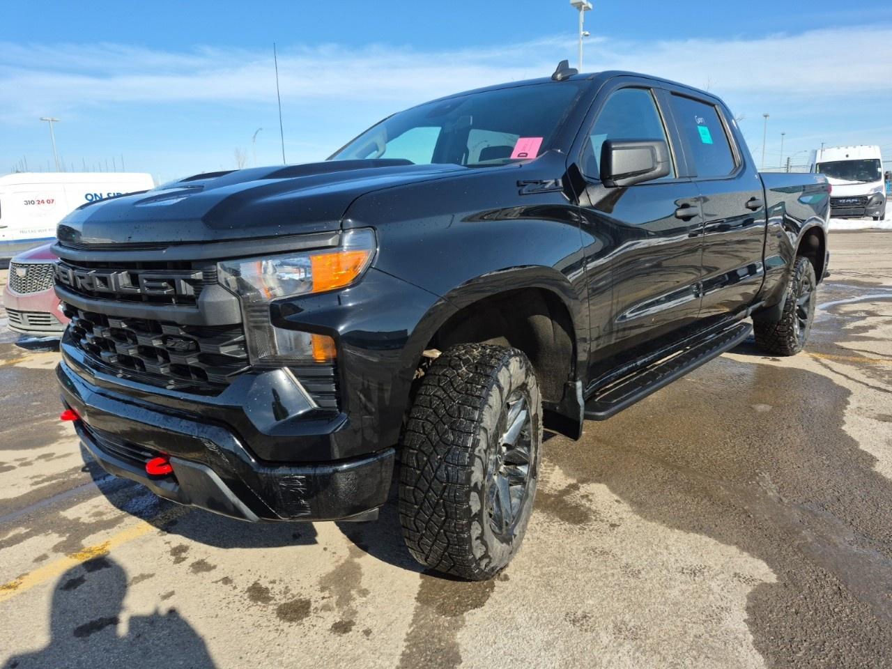 Recent Arrival! 2024 Chevrolet Silverado 1500 Custom Trail Boss Crew Cab Trail Boss | Low Kms | Zacks Certified. 8-Speed Automatic 4WD Black 2.7L I4 Turbocharged DOHC 16V LEV3-ULEV50 310hp<br /><br /><br />8-Speed Automatic, 4WD, Jet Black w/Cloth Seat Trim, 10-Way Power Driver Seat w/Lumbar, 120-Volt Bed Mounted Power Outlet, 120-Volt Interior Power Outlet, 3.5''' Monochromatic Display Driver Info Centre, 6-Speaker Audio System, 6''' Rectangular Black Tubular Assist Steps (LPO), Air Conditioning, Alloy wheels, Apple CarPlay/Android Auto, Auto-Locking Rear Differential, Automatic Emergency Braking, Black Name Plates (LPO), Black Tailgate CHEVROLET Lettering (LPO), Bluetooth® For Phone, Chevrolet Connected Access Capable, Chevytec Spray-On Black Bedliner, Cloth Rear Seat w/Storage Package, Colour-Keyed Carpeting Floor Covering, Custom Convenience Package, Dark Essentials Package (LPO), Deep-Tinted Glass, Dual Rear USB Ports (Charge Only), Electric Rear-Window Defogger, Electrical Steering Column Lock, Electronic Cruise Control, EZ Lift Power Lock & Release Tailgate, Front Rubberized Vinyl Floor Mats, Fully automatic headlights, HD Rear Vision Camera, Heavy-Duty Air Filter, Hill Descent Control, Hitch Guidance, LED Cargo Area Lighting, Manual Tilt Wheel Steering Column, Off-Road High Clearance Steps (LPO), OnStar & Chevrolet Connected Services Capable, Performance Red Recovery Hooks, Power driver seat, Power Front Windows w/Driver Express Up/Down, Power Front Windows w/Passenger Express Down, Power Rear Windows w/Express Down, Power steering, Power windows, Preferred Equipment Group 2CX, Premium audio system: Chevrolet Infotainment 3, Radio: Chevrolet Infotainment 3 System, Rear 60/40 Folding Bench Seat (Folds Up), Rear Rubberized-Vinyl Floor Mats, Rear step bumper, Remote Keyless Entry, Remote Vehicle Starter System, SiriusXM, Standard Tailgate, Suspension Package, Theft Deterrent System (Unauthorized Entry), Trailering Package, Wheels: 18''' x 8.5''' Black Painted Aluminum, Wi-Fi Hot Spot Capable.<br /><br />Certification Program Details: Fresh 2 Yr MVI | 30 day warranty* | 110 point inspection | Full tank of fuel | Krown rustproofed | Flexible financing options | Professionally detailed<br /><br />This vehicle is Zacks Certified! You're approved! We work with you. Together we'll find a solution that makes sense for your individual situation. Please visit us or call 902 843-3900 to learn about our great selection.<br /><br />With 22 lenders available Zack's Auto Sales can offer our customers with the lowest available interest rate. Thank you for taking the time to check out our selection!