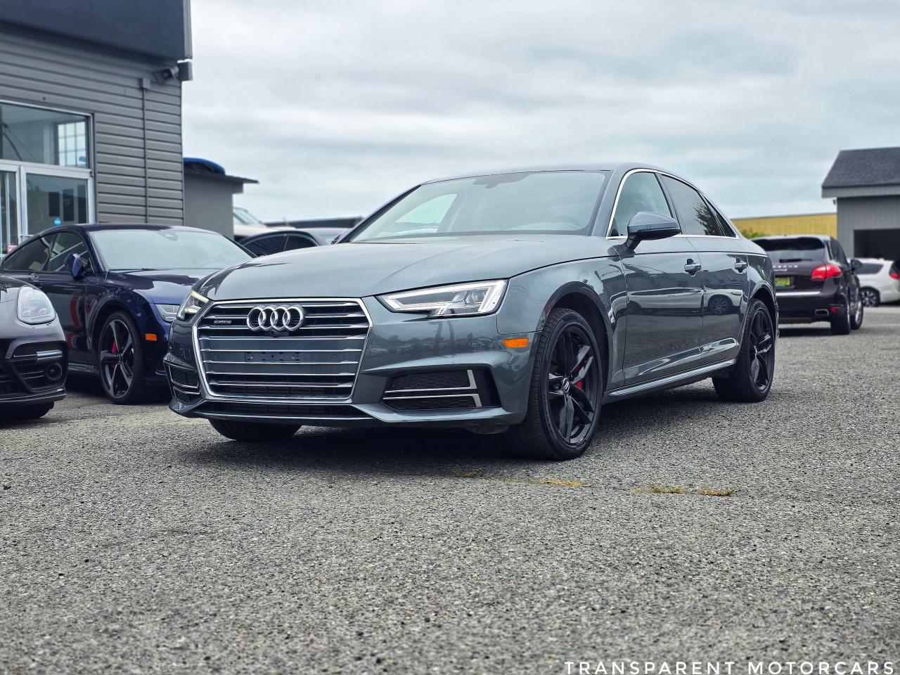 Transparent Motorcars is pleased to offer this beautiful 2018 Audi A4 Technik With 105,827kms. It Features 252 Horsepower 2.0L Turbo Engine Paired With 7-Speed Shiftable Automatic Transmission Layered With All-Wheel-Drive System, Heated Steering Wheel, Auto Dimming Exterior Mirrors, Front And Rear Parking Sensors, Surround-View Camera, Advanced Key, Memory For Drivers Seat And Exterior Mirrors, Power Seats, Heated And Ventilated Seats, Drive Select, Bluetooth, 18inch 5-Spoke Dynamic Design Wheels, B&O Sound System, Ambient Lighting, Head Up Display, LED Headlights, 12.3 LCD Instrument, MMI Navigation Plus With Apple Carplay & Android Auto, Sunroof And Much More! <br/> <br/> <br/> Stock# F000332A Dealer #50276 <br/> <br/> <br/> $595 Documentation Fee <br/> <br/> <br/> Free Copy Of Complete Carfax Report Will Be Provided Upon Request! <br/> <br/> <br/> Thousand And Thousand Of Satisfied Customers - Join Our Family! <br/> <br/> <br/> Courtesy Pick Up From Airport, Ferry And Skytrain! <br/> <br/> <br/> Contact us For Refund and Buyback Policy! <br/>