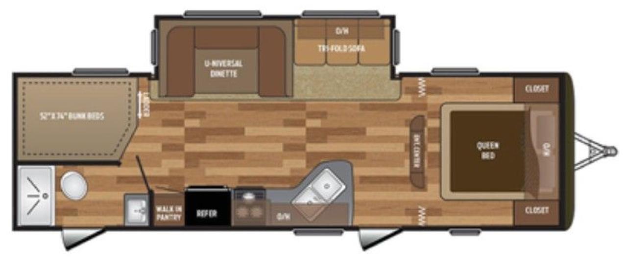 2017 Keystone RV Hideout 27BHSWE 