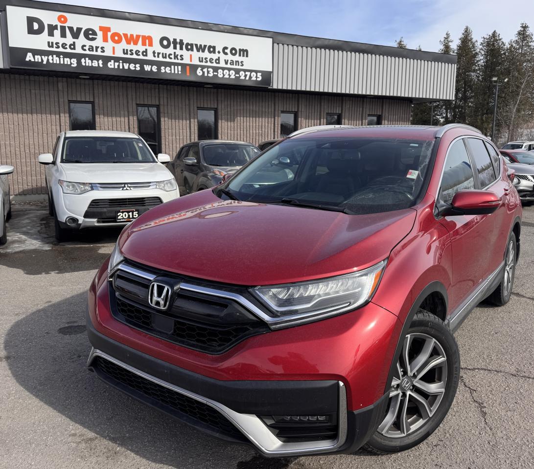<p data-start=0 data-end=569>2021 HONDA CR-V TOURING AWD &ndash; LUXURIOUS, SPACIOUS & FUEL-EFFICIENT!<br data-start=67 data-end=70>LIKE NEW &ndash; LEGENDARY HONDA QUALITY, SMOOTH DRIVE & GREAT GAS MILEAGE!<br data-start=139 data-end=142 data-is-only-node=>1.5L TURBO I4 ENGINE + CVT &ndash; QUIET, POWERFUL & BUILT FOR LONG-TERM RELIABILITY!<br data-start=221 data-end=224>TOURING TRIM FULLY LOADED WITH PREMIUM FEATURES: HEATED LEATHER SEATS, PANORAMIC SUNROOF, BACKUP CAMERA, HONDA SENSING SAFETY SUITE, BLUETOOTH, TOUCHSCREEN DISPLAY, NAVIGATION, POWER LIFTGATE, KEYLESS ENTRY & PUSH-BUTTON START!<br data-start=451 data-end=454>PERFECT FOR COMMUTERS, FAMILIES OR LONG HIGHWAY DRIVES &ndash; SMOOTH, SPACIOUS & DEPENDABLE!<br data-start=541 data-end=544>EASY FINANCING AVAILABLE!</p><p data-start=571 data-end=608>ADVERTISED PRICE IS OUR FINANCE PRICE</p><p data-start=610 data-end=819 data-is-last-node= data-is-only-node=>DRIVETOWNOTTAWA.COM &ndash; COME VISIT US / VENEZ NOUS VISITER!<br data-start=667 data-end=670>TAXES AND LICENSING EXTRA. SEE DRIVETOWNOTTAWA.COM FOR CASH PRICE FINANCING CHARGES APPLY (BANK FEES, PPSA, INTEREST). QUEBEC SAFETY FEE APPLICABLE.</p>