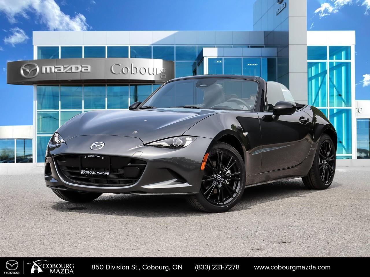 <p>Get ready to embrace driving pleasure with the stunning new 2026 Mazda MX-5 GS-P in an elegant gray finish and rear-wheel drive layout. The automatic transmission ensures smooth handling throughout your journey, making it a perfect partner on any road.</p><p>This iconic convertible features a stylish exterior that captures attention while the black interior creates an aura of refined sportiness. Enjoy the convenience of keyless entry, power windows, and a host of options such as alloy wheels, air conditioning, and heated seats. The leather-wrapped steering wheel and gear shifter further enhance the interior's premium feel.</p><p>Stay connected on-the-go with smart device integration and feel confident with cutting-edge safety features including lane assist and a backup camera. The technology suite enhances your driving experience, while the heated mirrors and brake assist add extra layers of convenience and safety.</p><p>Ideal for driving enthusiasts seeking a sophisticated yet thrilling open-top experience, the 2026 Mazda MX-5 GS-P is designed for those who appreciate style and performance. Contact our dealership today for more information and take advantage of the Event Fund $3000 Off promotion. Don't miss the chance to make this exceptional vehicle yours.</p>
