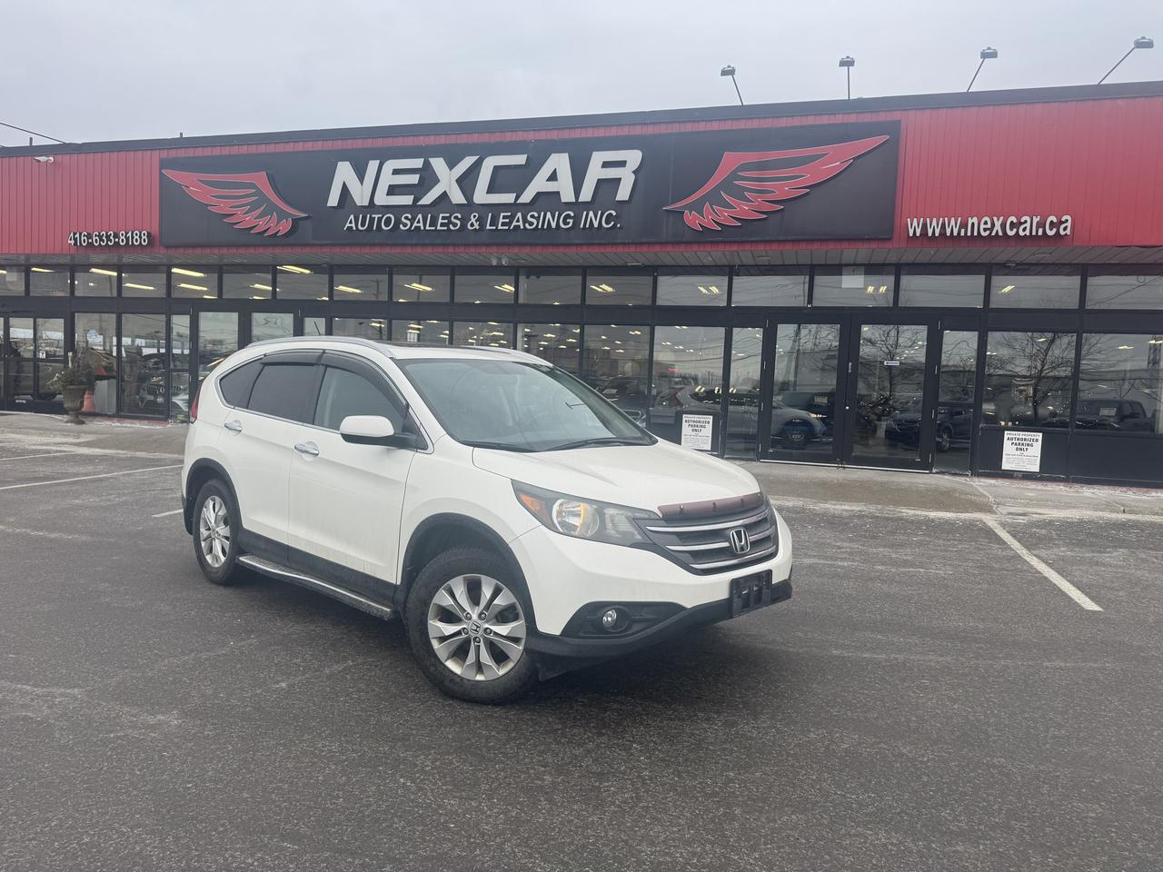 <p>WE ARE OPEN 7 DAYS A WEEK........SUV........TOURING PACKAGE........2.4 LITER 4 CYLINDER ENGINE WITH 185 HP AND 163 LB-FT OF TORQUE........AWD........AUTOMATIC........LEATHER INT........POWER SUNROOF........NAVIGATION........BACKUP CAMERA........PARKING SENSOR........BLUETOOTH........HEATED SEATS........POWER SEATS........POWER TAILGATE........VOICE COMMAND........ALLOY WHEELS........KEYLESS ENTRY AND MUCH MORE........</p><p>&nbsp;</p><p>&nbsp;</p><p style=text-align: center; align=center><span style=font-size: 12pt;><span style=font-family: Arial, sans-serif; color: #3e4153;>INTERESTED IN FINANCING THIS 4X4&nbsp;</span>HONDA CR-V? WE INVITE ALL CREDIT TYPES TO APPLY:<br><br></span></p><p style=text-align: center; align=center><span style=font-size: 12pt;><span style=font-family: Arial, sans-serif; color: black;>&nbsp;</span>FAIR CREDIT&nbsp; |&nbsp; GOOD CREDIT&nbsp; | EXCELLENT CREDIT</span></p><p style=text-align: center; align=center><span style=font-size: 12pt;><span style=font-family: Arial, sans-serif; color: black;>NO CREDIT&nbsp; |&nbsp; BAD CREDIT&nbsp; |&nbsp; NEW TO CANADA</span></span></p><p style=text-align: center; align=center><span style=font-size: 12pt;><span style=font-family: Arial, sans-serif; color: black;>CONSUMER PROPOSAL&nbsp; |&nbsp; BANKRUPTCY&nbsp; | COLLECTIONS<br><br>&nbsp;</span></span></p><p style=text-align: center; align=center><span style=font-size: 12pt;><strong><span style=font-family: Arial, sans-serif; color: #3e4153;>**ZERO MONEY ($0) DOWN! NO PAYMENT FOR 6 MONTHS AVAILABLE O.A.C**........<br><br></span></strong></span></p><p style=text-align: center; align=center>&nbsp;</p><p style=text-align: center; align=center><span style=font-size: 12pt;><strong><span style=font-family: Arial, sans-serif; color: #3e4153;>VEHICLES ARE NOT DRIVEABLE IF NOT CERTIFIED AND NOT E-TESTED, CERTIFICATION PACKAGE IS AVAILABLE FOR $899 + TAX & LICENSING ARE EXTRA........</span><span style=white-space-collapse: preserve-breaks;><br><br></span></strong></span></p><p style=text-align: center; align=center>&nbsp;</p><p style=font-variant-ligatures: normal; font-variant-caps: normal; orphans: 2; text-align: center; widows: 2; -webkit-text-stroke-width: 0px; text-decoration-thickness: initial; text-decoration-style: initial; text-decoration-color: initial; word-spacing: 0px; align=center><span style=font-size: 12pt;><span style=white-space-collapse: preserve-breaks;><span style=font-family: Arial,sans-serif; color: black;>&nbsp;</span></span><span style=font-family: Arial, sans-serif; color: #3e4153;>WE CAN HELP YOU FINANCE YOUR HONDA</span>&nbsp;IN 3 EASY STEPS:<br><br></span></p><p style=font-variant-ligatures: normal; font-variant-caps: normal; orphans: 2; text-align: center; widows: 2; -webkit-text-stroke-width: 0px; text-decoration-thickness: initial; text-decoration-style: initial; text-decoration-color: initial; word-spacing: 0px; align=center>&nbsp;</p><p style=text-align: center; align=center><span style=font-size: 12pt;><span style=font-family: Arial, sans-serif; color: black;>&nbsp;</span><span style=white-space: pre-line;><strong><span style=font-family: Arial,sans-serif; color: #3e4153;>1</span></strong><span style=font-family: Arial,sans-serif; color: #3e4153;> -&nbsp;</span> CONTACT NEXCAR BY PHONE AT (416) 633-8188 OR EMAIL <a href=mailto:INFO@NEXCAR.CA%20%3cbr>INFO@NEXCAR.CA</a></span></span></p><p style=text-align: center; align=center>&nbsp;</p><p style=text-align: center; align=center><span style=font-size: 12pt;><span style=white-space: pre-line;><br><strong><span style=font-family: Arial,sans-serif;>2 </span></strong>-&nbsp; SPEAK AND MEET WITH OUR TEAM AT OUR INDOOR SHOWROOM LOCATED AT:</span></span></p><p style=text-align: center; align=center><span style=font-size: 12pt;><span style=white-space: pre-line;>1235 FINCH AVE. W, TORONTO, ON M3J 2G4</span></span></p><p style=text-align: center; align=center>&nbsp;</p><p style=text-align: center; align=center>&nbsp;</p><p style=text-align: center; align=center><span style=font-size: 12pt;><span style=white-space: pre-line;><strong><span style=font-family: Arial,sans-serif;>3 </span></strong>-&nbsp;<span style=color: #3e4153; font-family: Arial, sans-serif;>APPLY FOR FINANCING, FILL OUT OUR FORM HERE: NEXCAR.CA/FINANCE</span></span><span style=white-space-collapse: preserve-breaks;><br><br></span></span></p><p style=text-align: center; align=center>&nbsp;</p><p style=font-variant-ligatures: normal; font-variant-caps: normal; orphans: 2; text-align: center; widows: 2; -webkit-text-stroke-width: 0px; text-decoration-thickness: initial; text-decoration-style: initial; text-decoration-color: initial; word-spacing: 0px; align=center><span style=font-size: 12pt;><span style=font-family: Arial, sans-serif; color: black;>&nbsp;</span><span style=font-family: Arial, sans-serif; color: #3e4153;>OPEN 7 DAYS A WEEK........THIS HONDA CR-V</span>&nbsp;<span style=font-family: Segoe UI, sans-serif; color: black;>IS WAITING FOR YOU IN OUR HEATED INDOOR SHOWROOM........WE TAKE PRIDE IN OUR SALES, CUSTOMER SERVICE AND PRE-OWNED VEHICLES........<br><br></span></span></p><p style=font-variant-ligatures: normal; font-variant-caps: normal; orphans: 2; text-align: center; widows: 2; -webkit-text-stroke-width: 0px; text-decoration-thickness: initial; text-decoration-style: initial; text-decoration-color: initial; word-spacing: 0px; align=center>&nbsp;</p><p align=center><span style=font-size: 12pt;><span style=white-space: pre-line;><span style=font-family: Arial,sans-serif; color: #3e4153;>ABOUT NEXCAR AUTO SALES&nbsp; & LEASING:<br></span></span></span></p><p align=center>&nbsp;</p><p align=center><span style=white-space: pre-line; font-size: 12pt;><span style=font-family: Arial,sans-serif; color: #3e4153;>We are a family-owned and operated business for more than 15 years. Any automotive vehicle make and model can be found inside our indoor showroom. Our sales and financing team always work around the clock to find and provide you with the best deal possible. We also have an internal auto services area with full-time mechanics to handle all your vehicle needs.<br><br><br></span></span></p><p align=center><span style=font-size: 12pt;><span style=white-space-collapse: preserve-breaks; text-align: start;><span style=font-family: Arial,sans-serif; color: #3e4153;>WE&rsquo;RE HONORED TO SERVE CUSTOMERS & CLIENTS ACROSS ONTARIO:<br></span></span><span style=white-space-collapse: preserve-breaks; text-align: start;><br></span></span></p><p align=center>&nbsp;</p><p align=center><span style=font-size: 12pt;><span style=white-space-collapse: preserve-breaks;><span style=font-family: Arial,sans-serif; color: #3e4153;>Greater Toronto Area, North Toronto, North York, Etobicoke, Scarborough, Mississauga, Oshawa, Vaughan, Richmond Hill, Markham, Stouffville, East Gwillimbury, Pickering, Ajax, Whitby, Hamilton, Burlington, Brampton, Waterloo, London, Goderich, Bayfield, Kincardine, Tobermory, Owen Sound, Keswick, Milton, Kitchener, Oakville, Niagara Falls, St. Catherines, Windsor, Bradford, Innisfil, Newmarket, Aurora, Georgina, Sutton, Kawartha, Port Perry, Peterborough, Kingston, Utica, Uxbridge, Ottawa, Kingston, Carleton Place, Barry&rsquo;s Bay, Penetanguishene, Muskoka, Alliston, New Tecumseth. Sudbury, Thunder Bay, Sault Ste Marie........</span></span></span></p><p align=center><span style=font-size: 12pt;><span style=white-space-collapse: preserve-breaks;><span style=font-family: Arial,sans-serif; color: #3e4153;><br><br></span></span><span style=font-family: Arial, sans-serif; color: #3e4153;>DISCLAIMER:&nbsp;</span>**ACCRUED INTEREST MUST BE PAID ON 6 MONTHS PAYMENT DEFERRAL.</span></p>